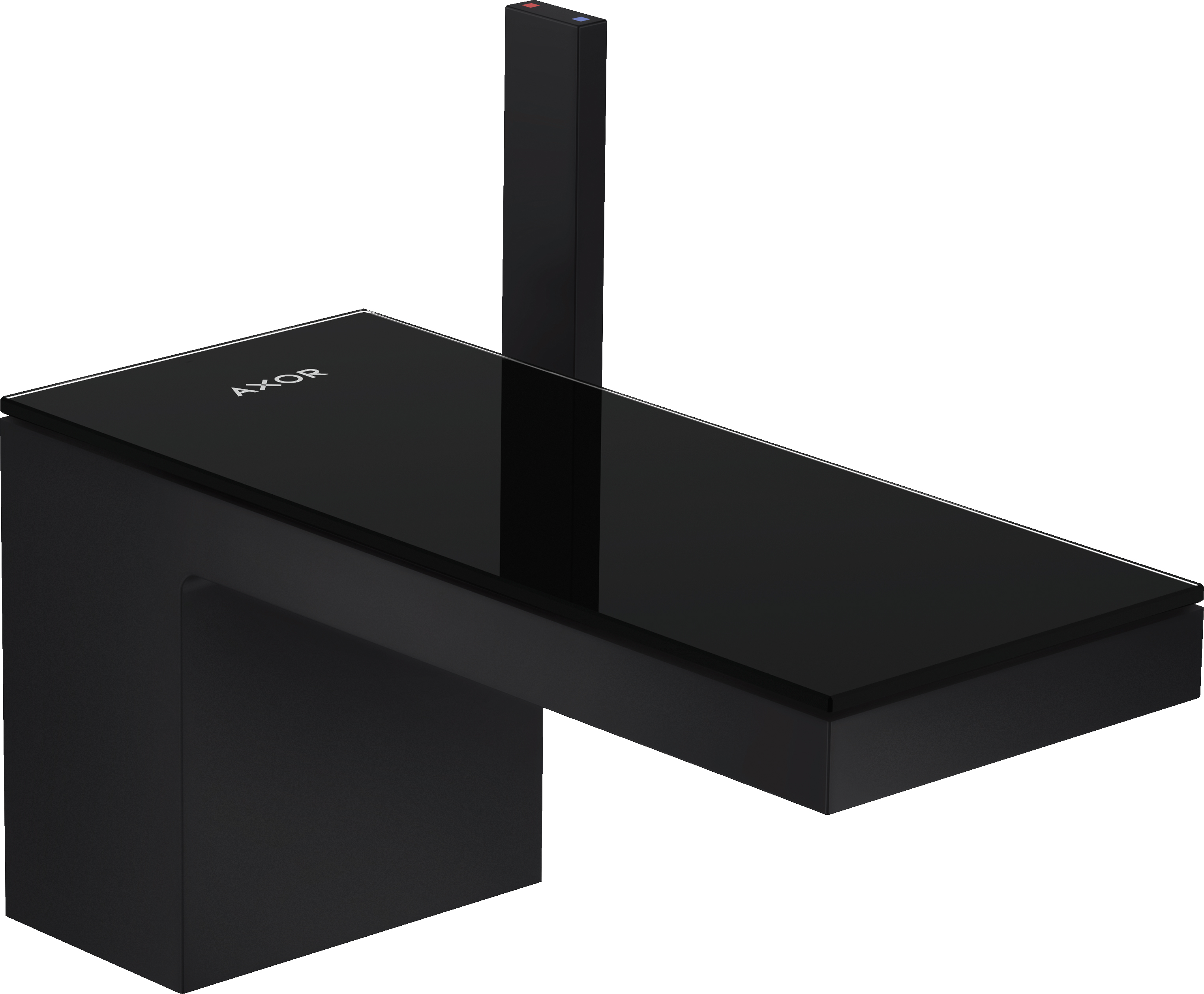 Axor MyEdition EcoSmart 70 bateria umywalkowa stojąca czarny mat/czarny 47010670