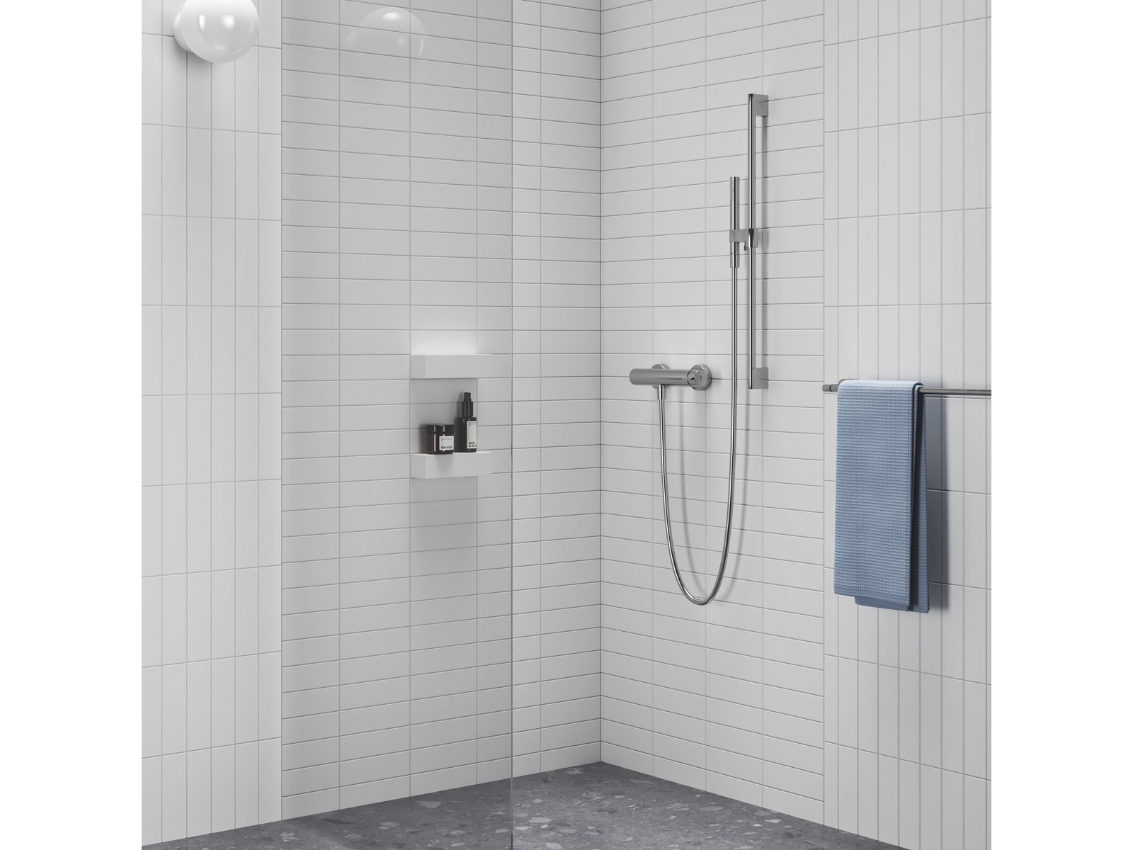 Ravak Espirit bateria prysznicowa ścienna chrom X070200