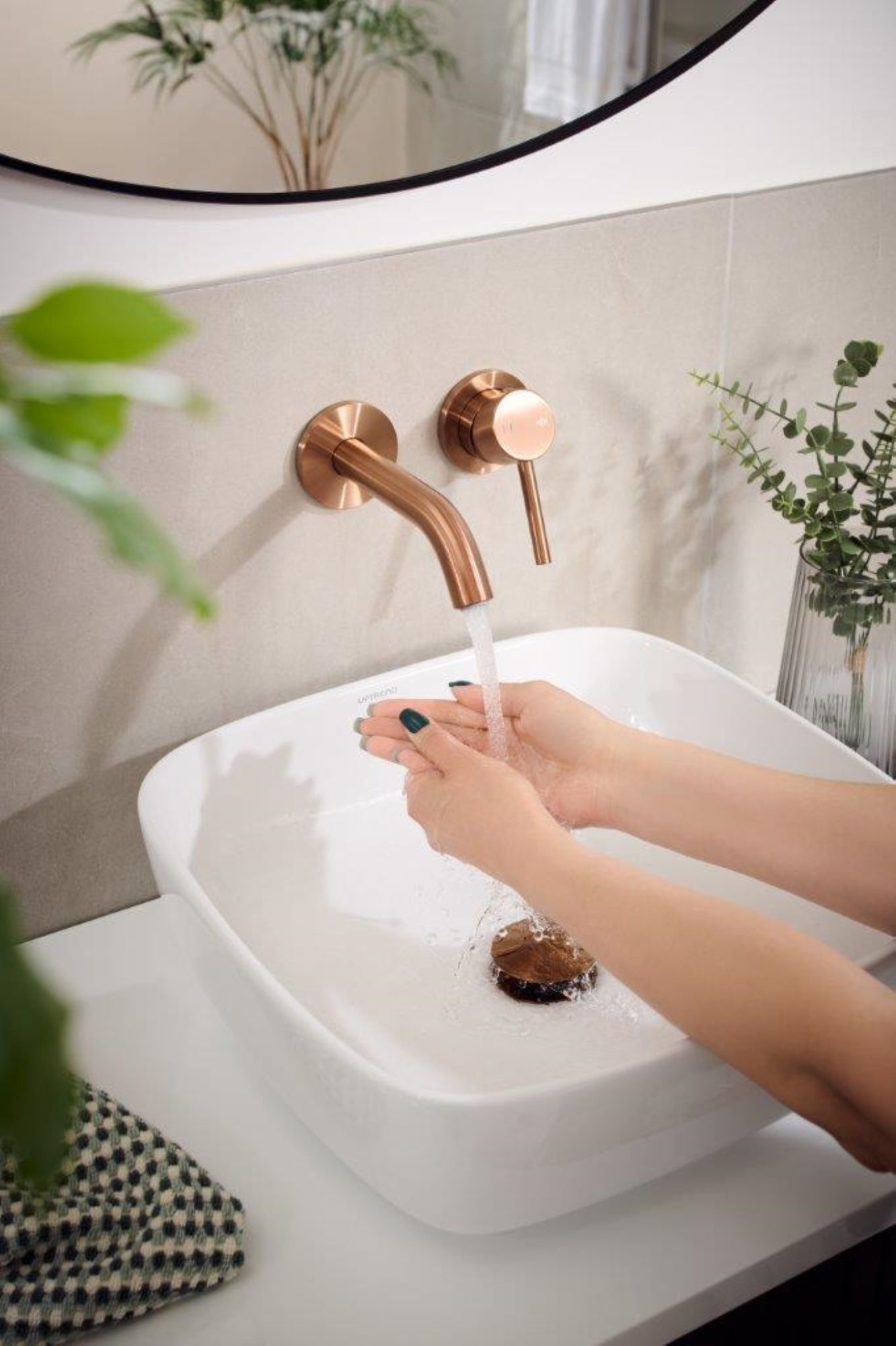 KFA Armatura Moza bateria umywalkowa podtynkowa miedź szczotkowana5039-810-34