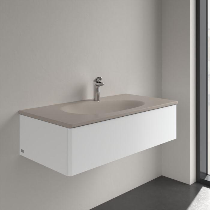 Villeroy & Boch Antao umywalka 100x50 cm prostokątna meblowa Almond Ceramic Plus 4A76A2AM