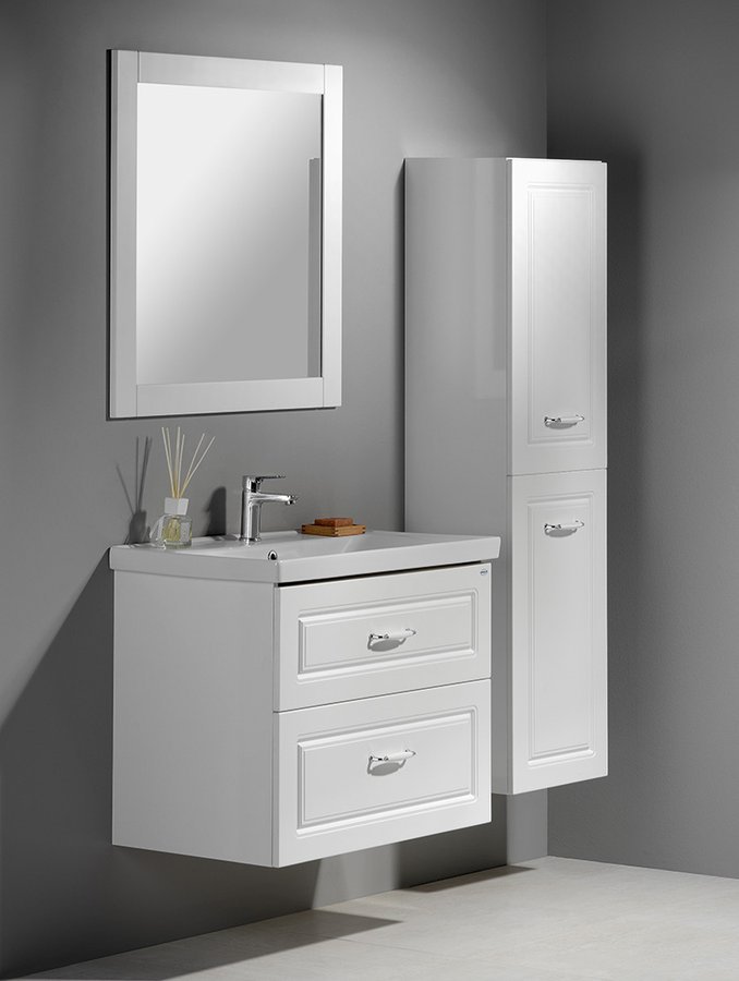 Aqualine Sava umywalka 80x46 cm meblowa prostokątna biała 2080