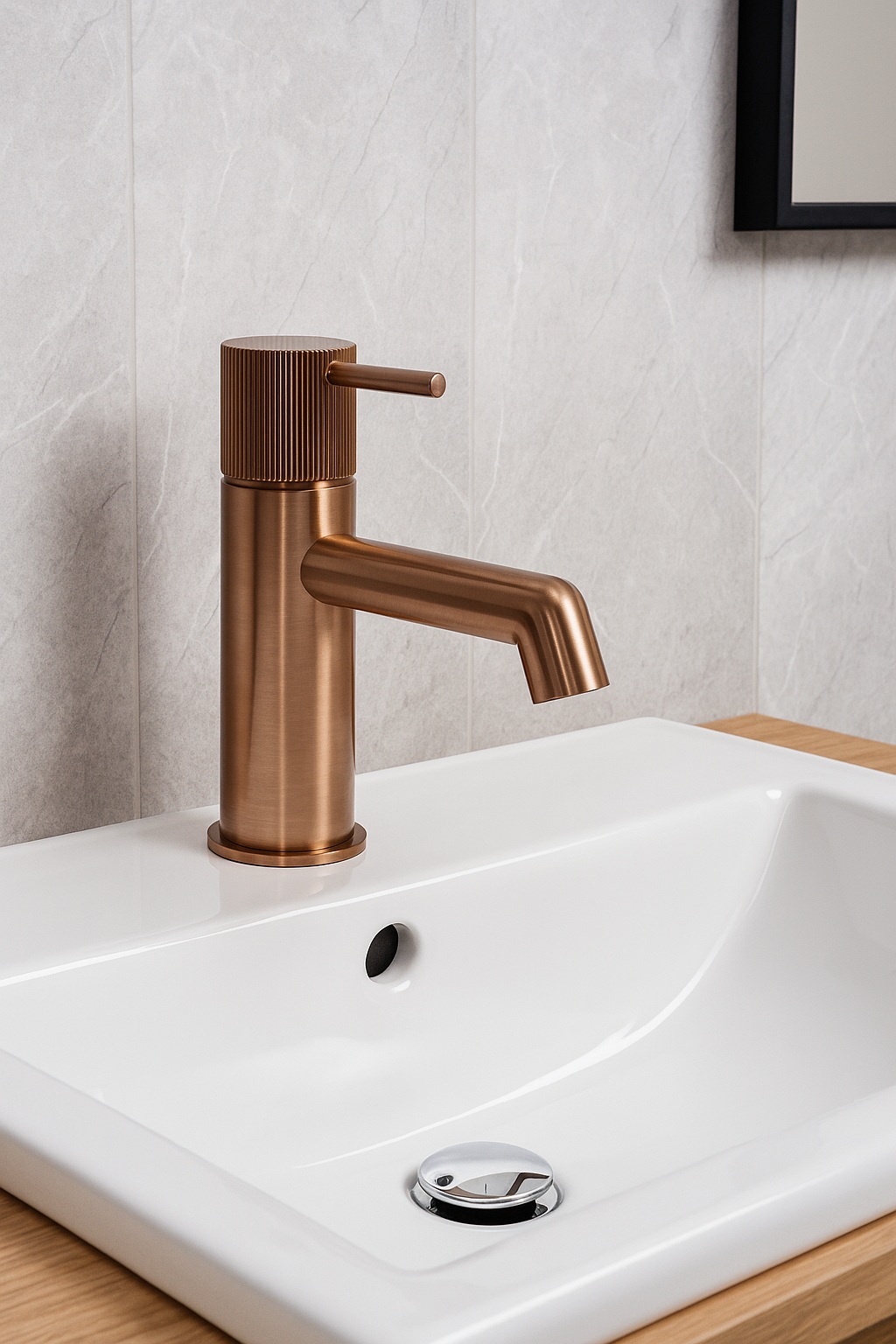 JTP Evo bateria umywalkowa stojąca brąz szczotkowany LH61008BRZ