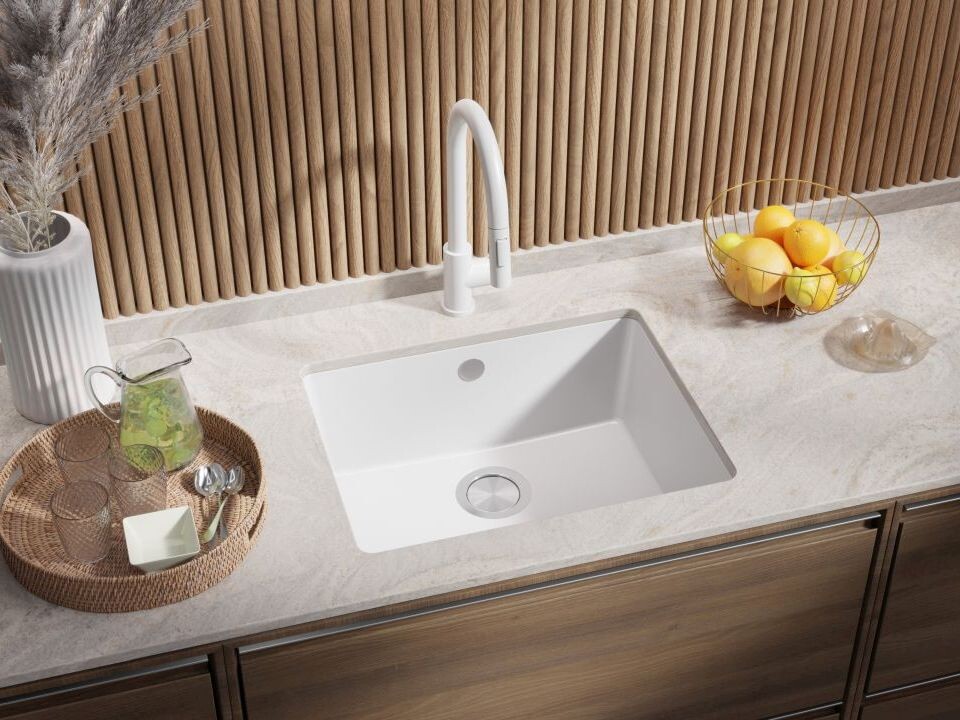 Primagran Wenecja XL zlewozmywak granitowy 56x44 cm biały O_OW6KW-001