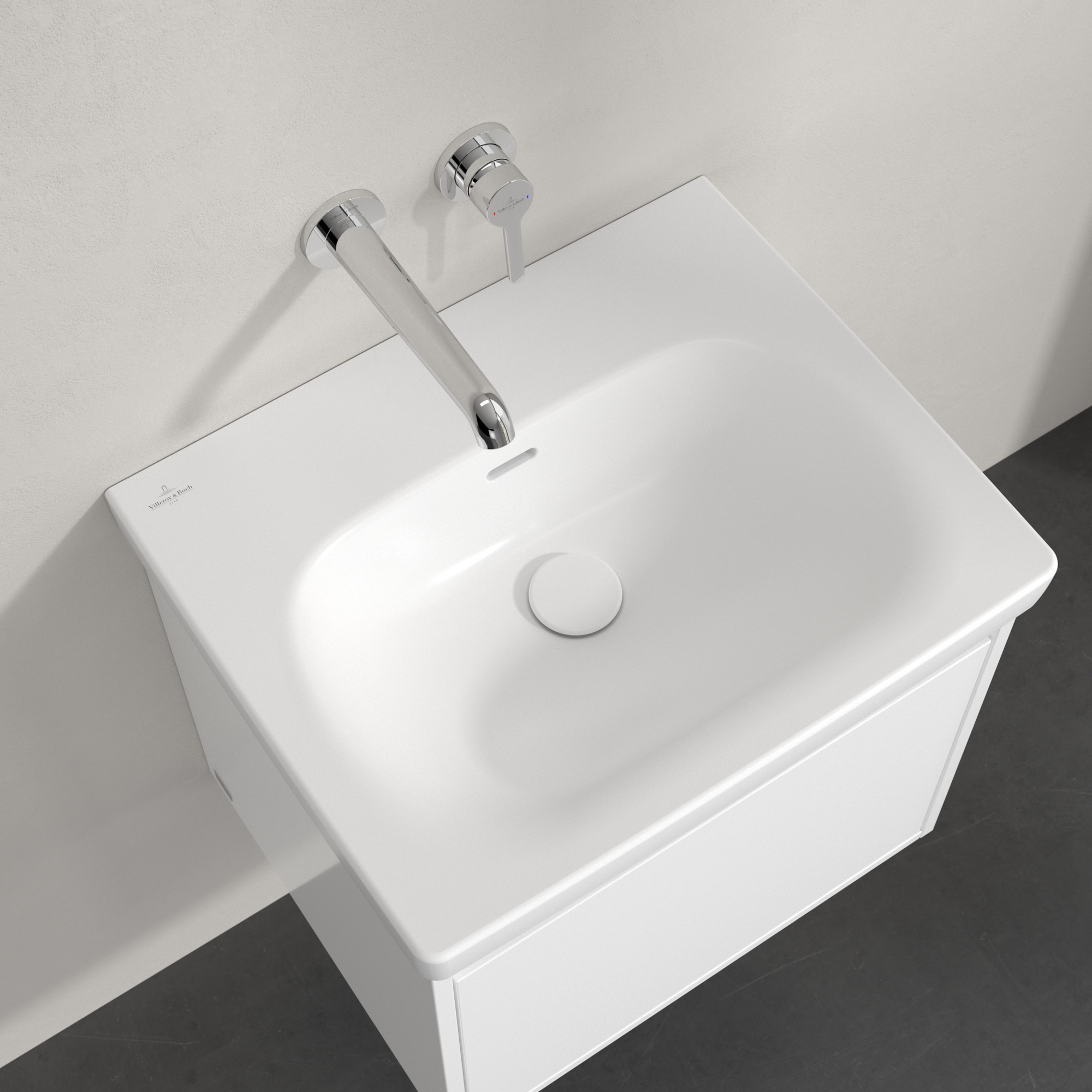 Villeroy & Boch Skyla umywalka 55x44,5 cm prostokątna meblowa CeramicPlus Stone White 5A5157RW