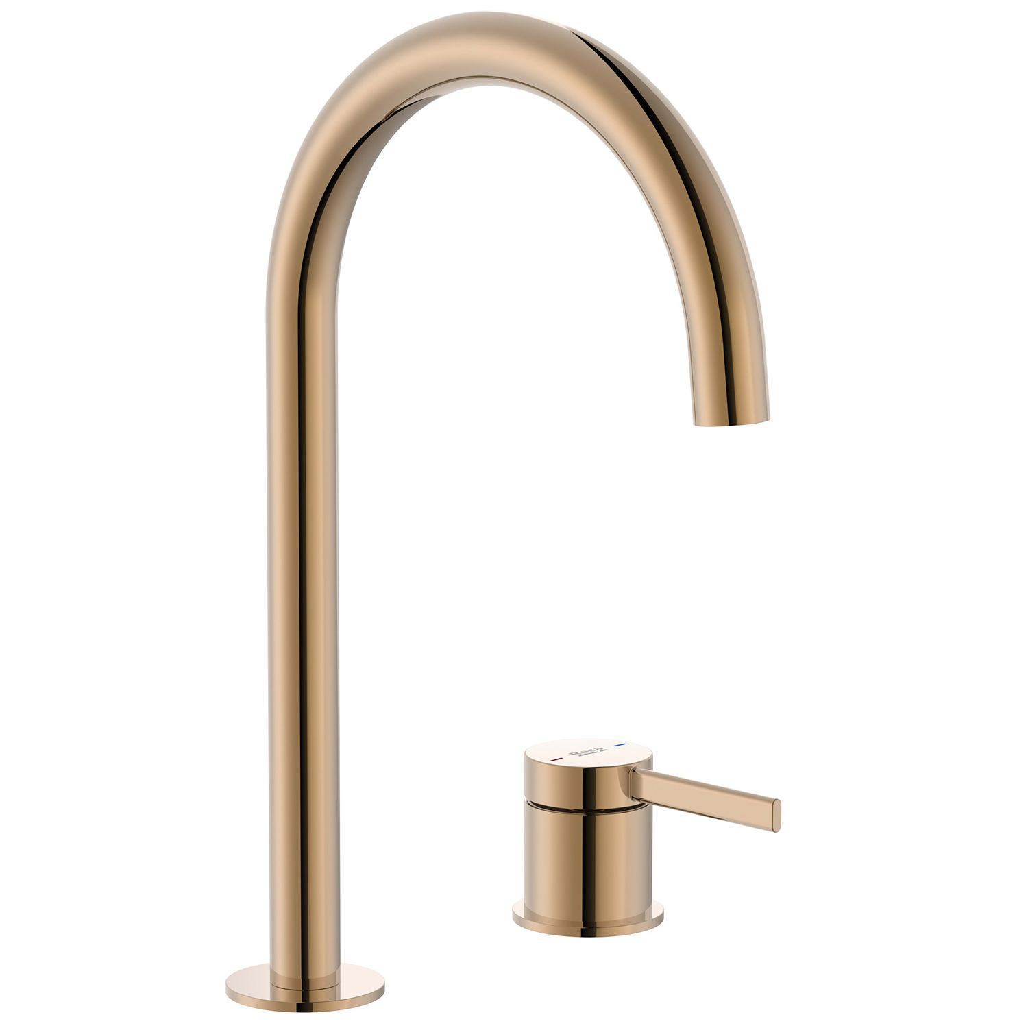 Roca Ona bateria umywalkowa stojąca Rose Gold A5A389ERG0