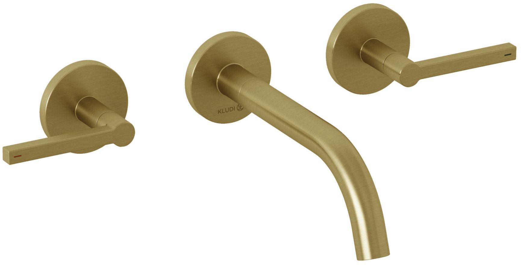 Kludi Nova Fonte Puristic bateria umywalkowa podtynkowa złoty szczotkowany 20144N015