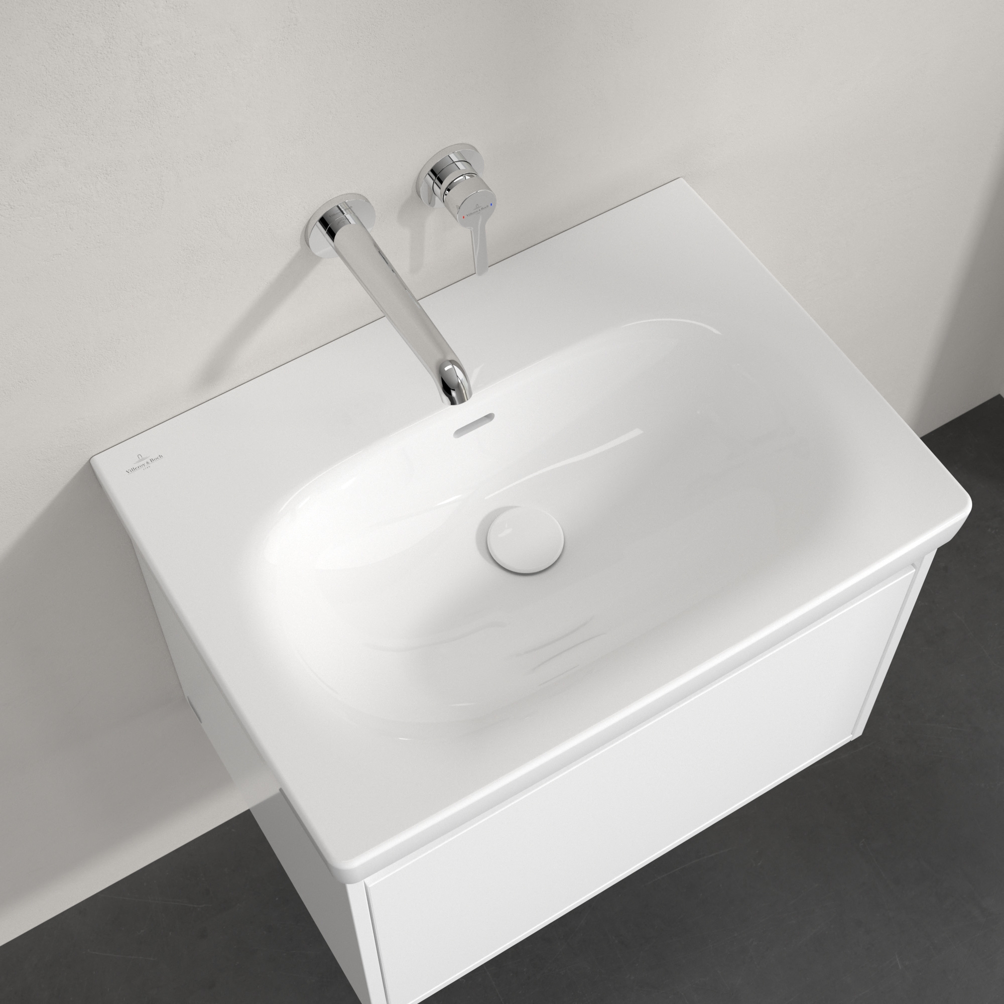 Villeroy & Boch Skyla umywalka 65x46 cm prostokątna meblowa CeramicPlus Weiss Alpin 5A5167R1