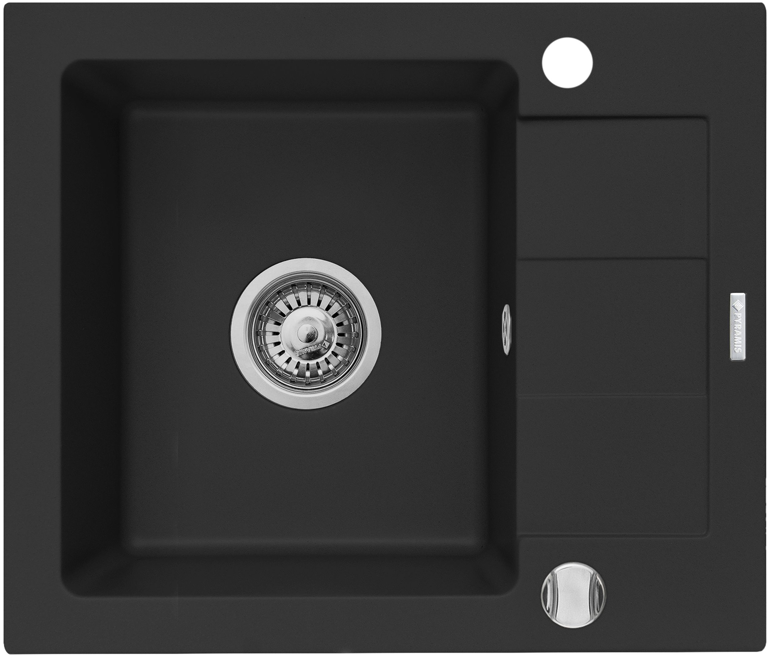 Pyramis Sparta Mini zlewozmywak granitowy 56x46 cm czarny 070180112 - Wysyłka w 24h