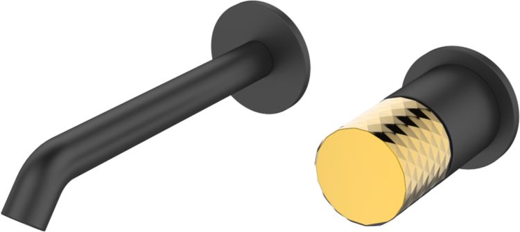 Sea-Horse Ove Black+Gold bateria umywalkowa podtynkowa czarny/złoty BJV300B-R5