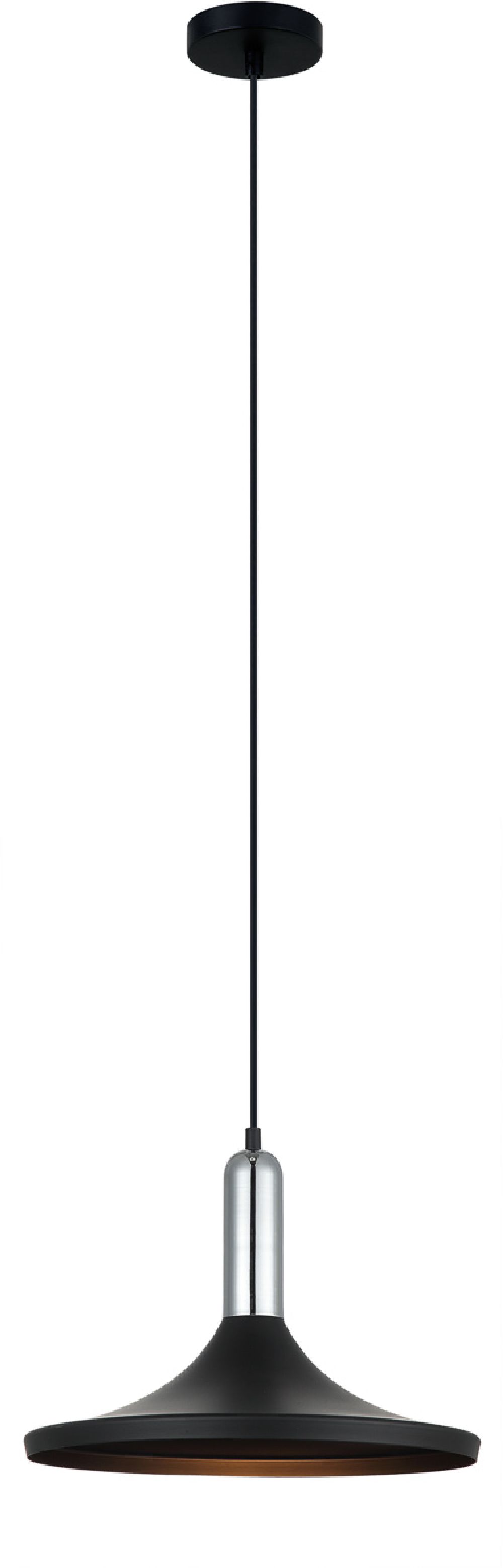 Italux Lusty lampa wisząca 1x60 W czarna MDM-3027/1 BK+CR