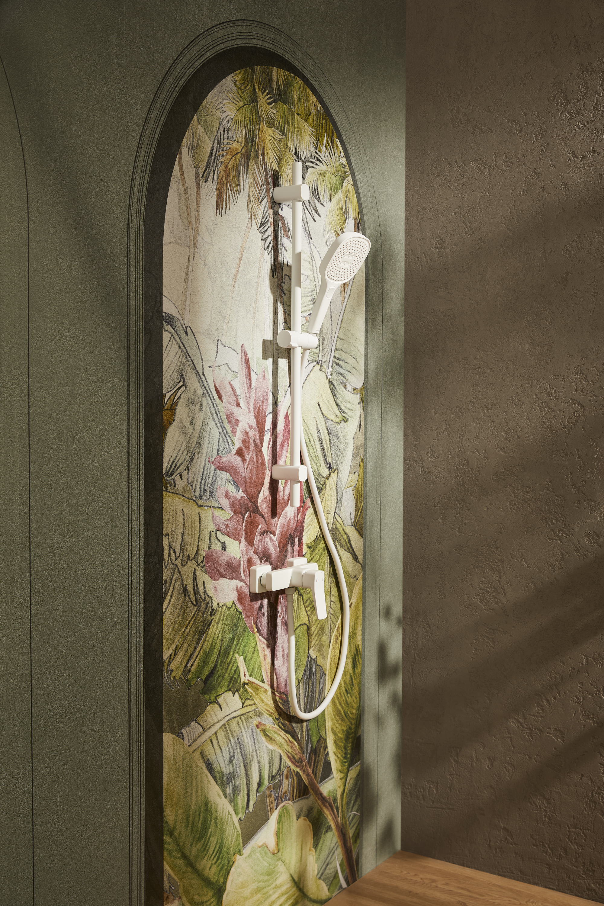 KFA Armatura Malaga White bateria prysznicowa ścienna biała 4526-010-44