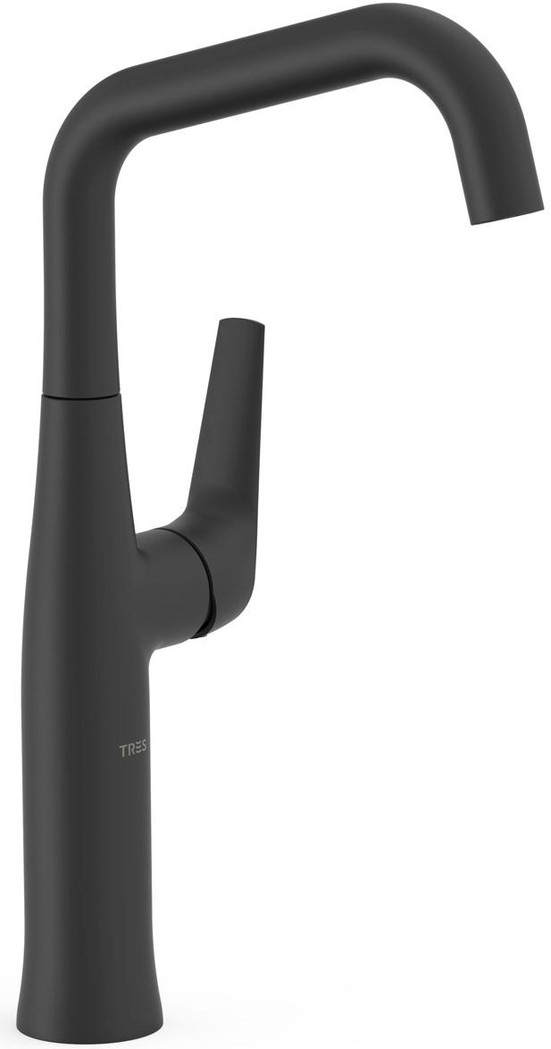 Tres Fuji bateria umywalkowa stojąca wysoka czarny mat 28164701NM