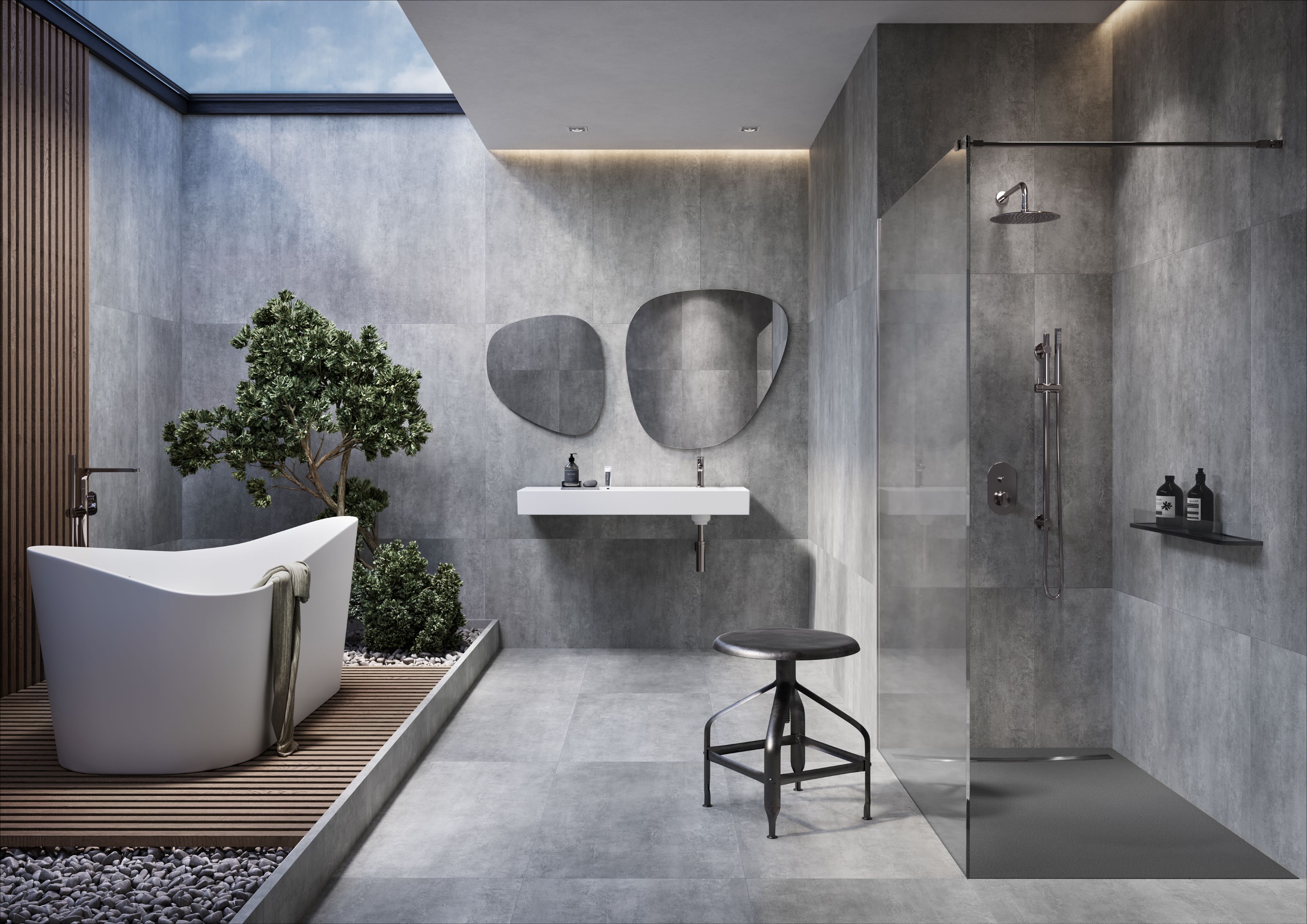 Meissen Keramik Kontra ścianka prysznicowa walk-in 100 cm chrom połysk/szkło przezroczyste S169-003