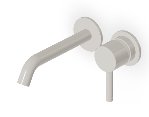 Zucchetti Pan S bateria umywalkowa ścienna Glossy Gesso ZPA433.J3