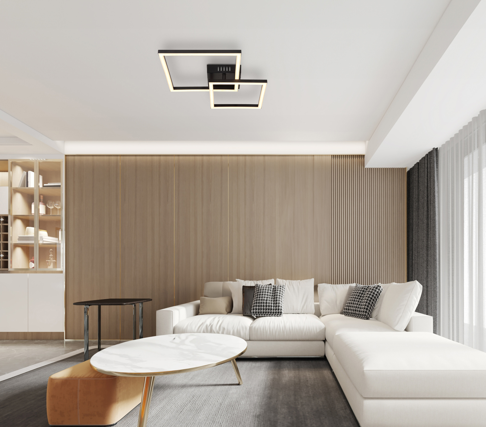 Globo Lighting Tyler lampa podsufitowa 1x20 W czarna 672842