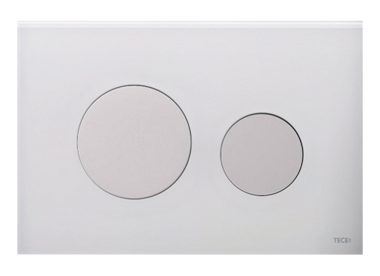 Tece Loop przycisk spłukujący do WC szkło białe/biały 9.240.650 - Wysyłka w 24h