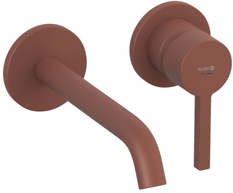 Kludi Nova Fonte Pura bateria umywalkowa podtynkowa koralowy mat 20244O515