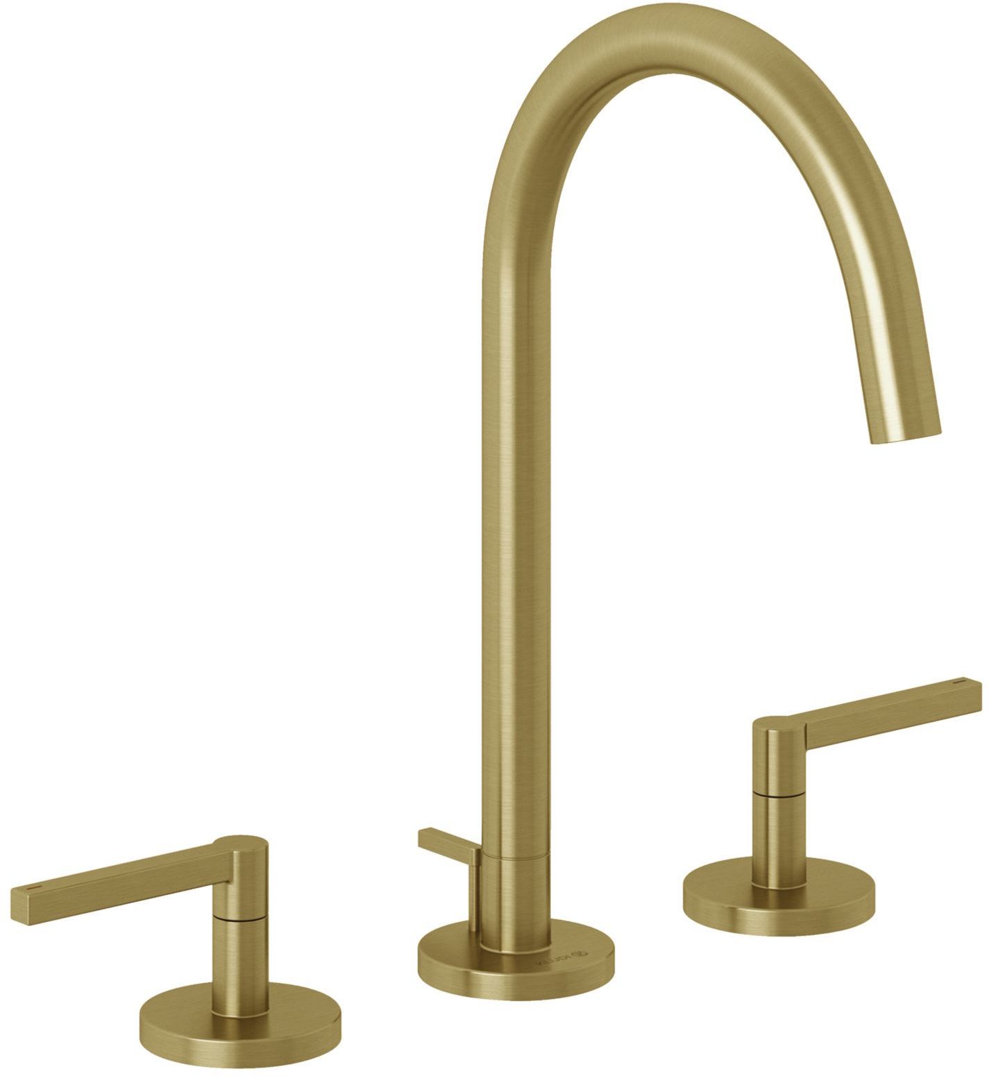 Kludi Nova Fonte Puristic bateria umywalkowa stojąca złoty szczotkowany 20143N015