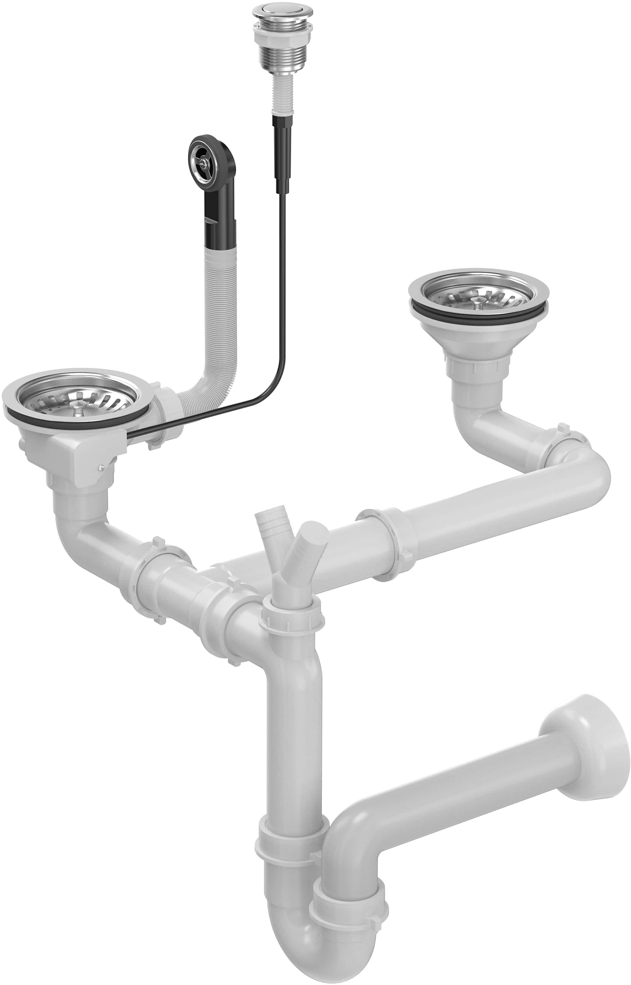 Quadron Save Space syfon zlewozmywakowy OP2SSDG4