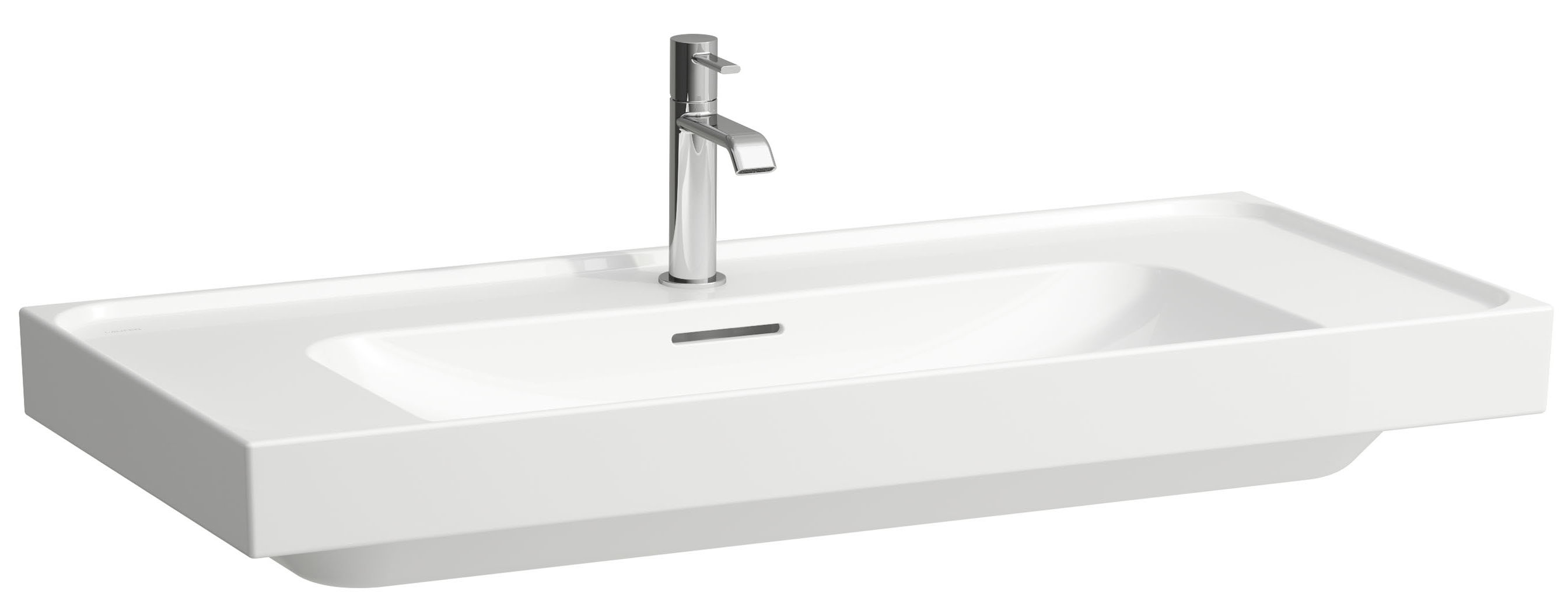 Laufen Meda umywalka 100x46 cm prostokątna ścienna-meblowa biała H8101190001091