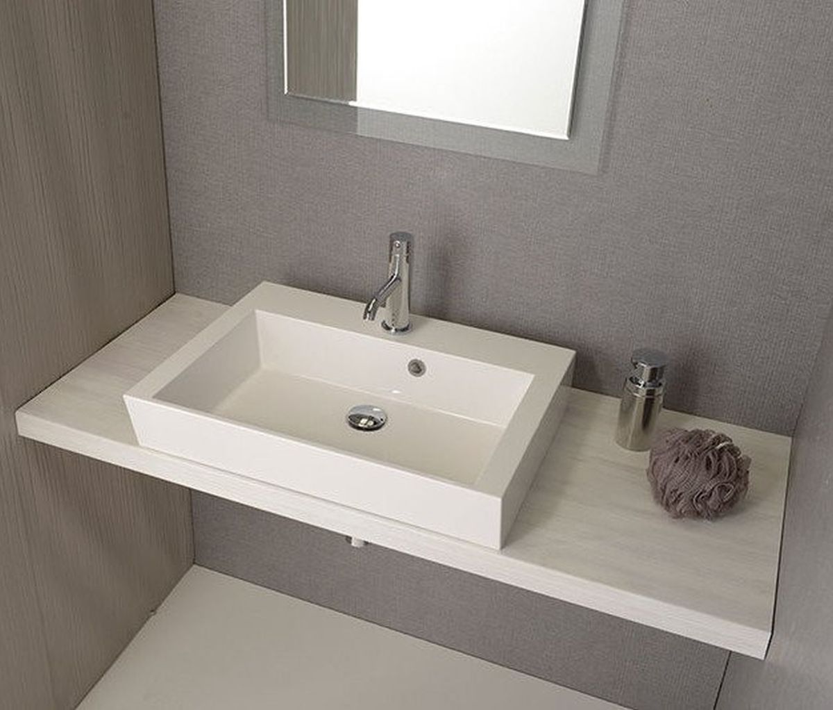 Sapho Orinoko umywalka 60x45 cm ścienna prostokątna biała OR060