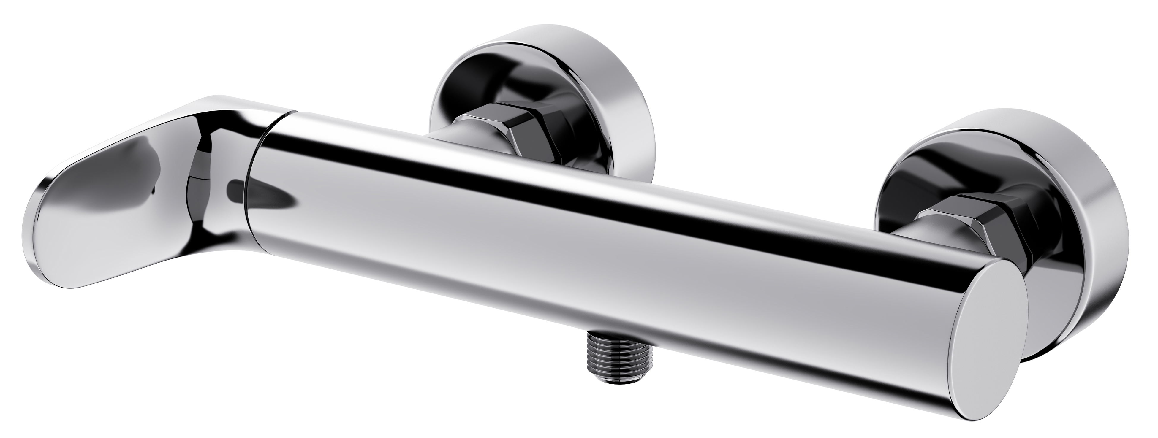 Cersanit Inverto bateria prysznicowa chrom uchwyty 2 Design in 1 chrom i czarny S951-326