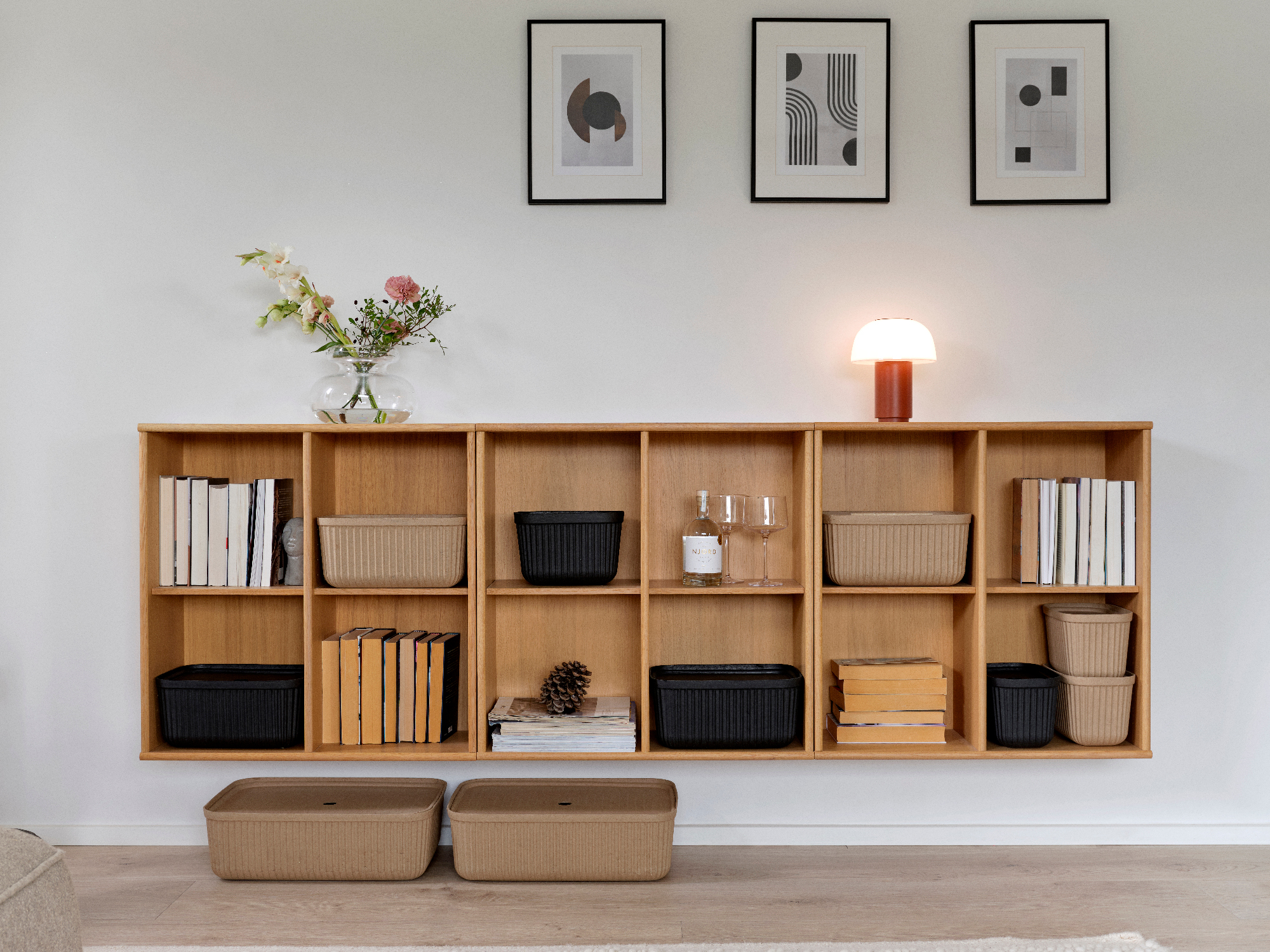 Zone Denmark Pulp pojemnik łazienkowy czarny 31770