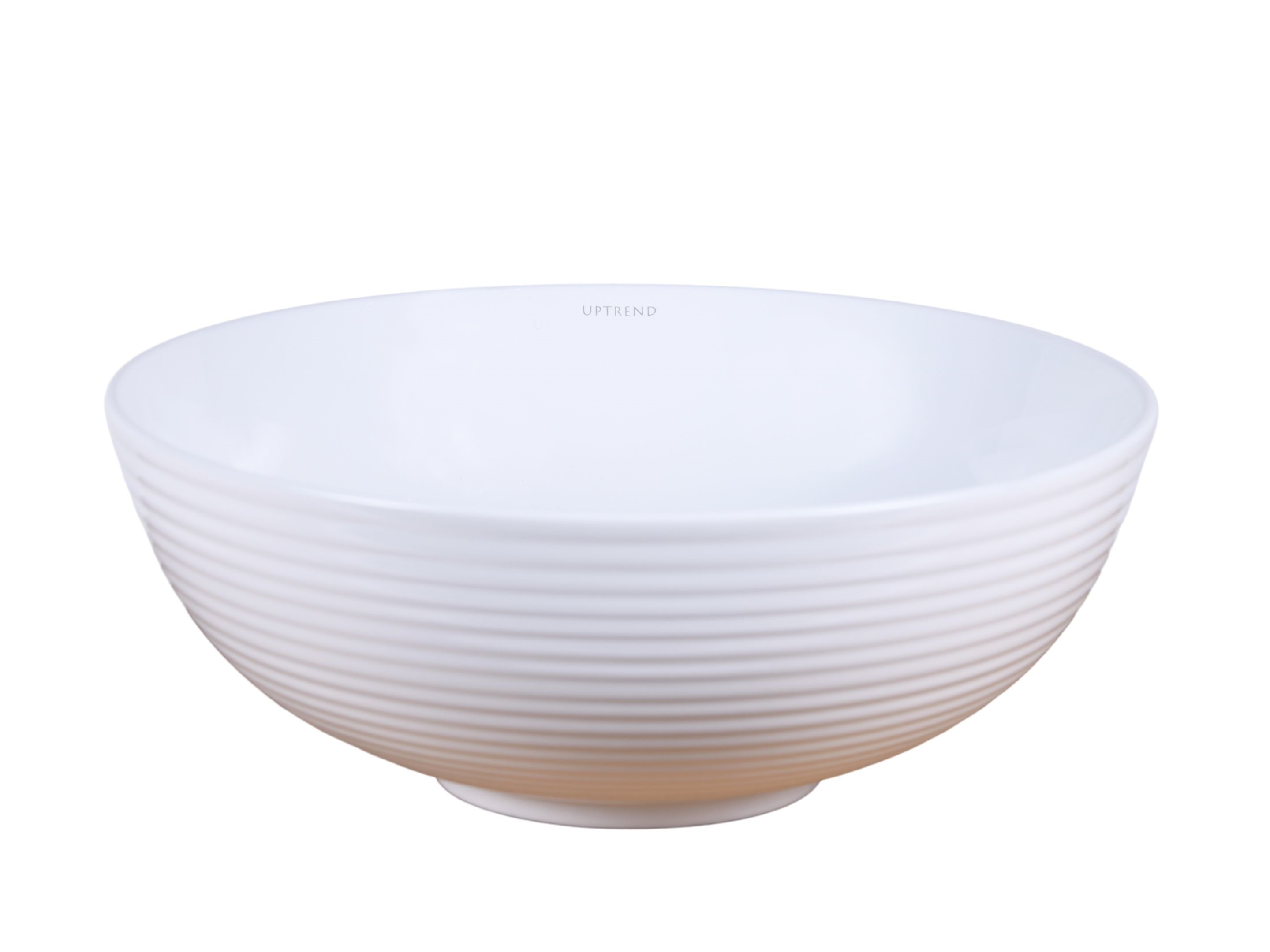 Uptrend Cleo White umywalka 38,5x38,5 cm nablatowa okrągła biały UP4004-2