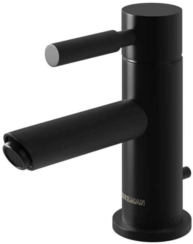 Kohlman Roxin Black bateria umywalkowa stojąca czarna QB100RB