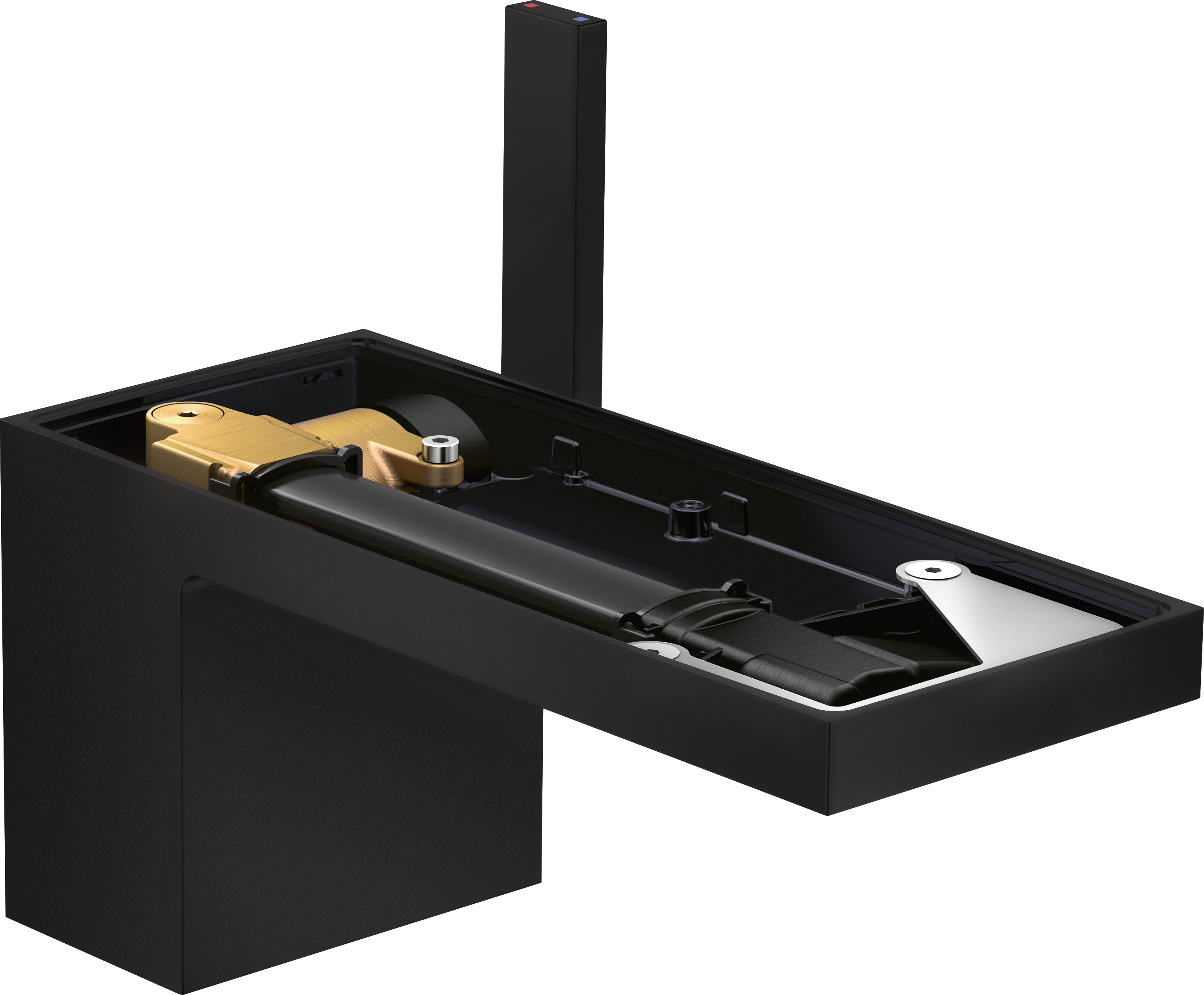 Axor MyEdition EcoSmart bateria umywalkowa stojąca czarny mat 47012670