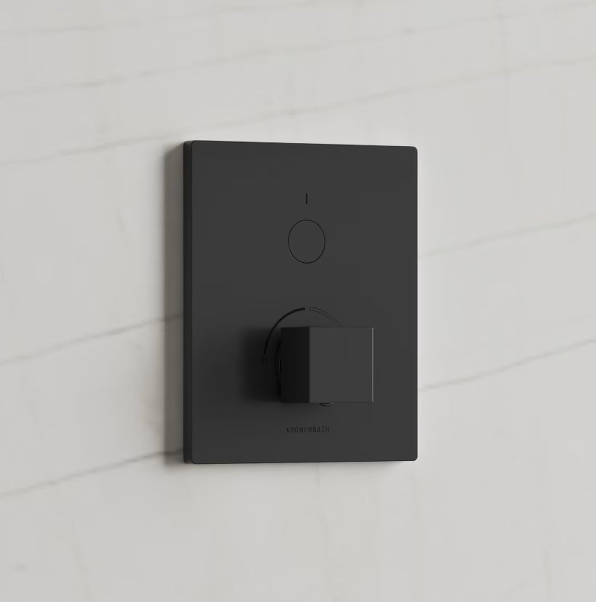 Kronenbach Smart Push bateria prysznicowa podtynkowa czarny mat 19045001SM