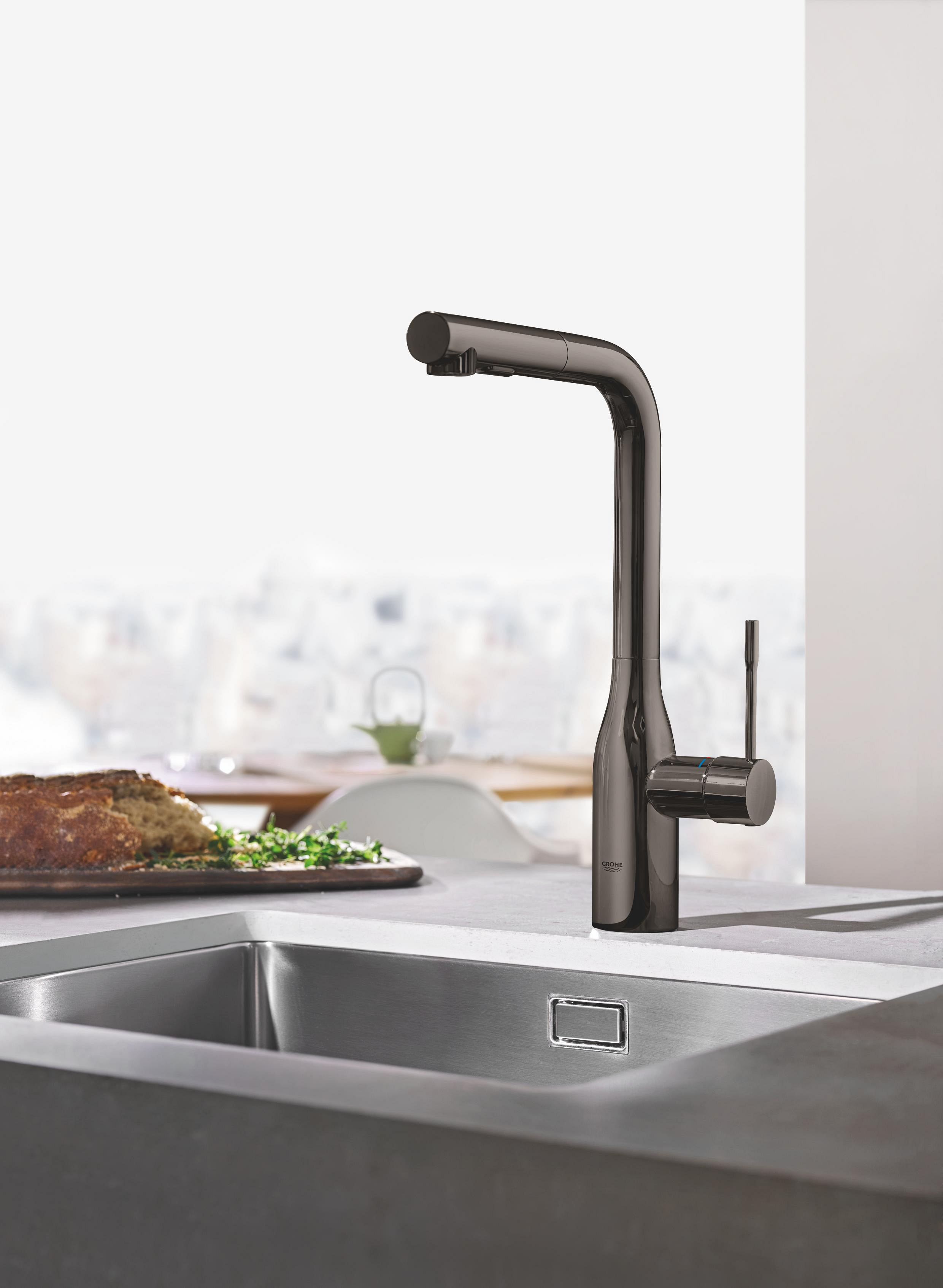 Grohe Essence bateria kuchenna stojąca Hard Graphite 30270A00