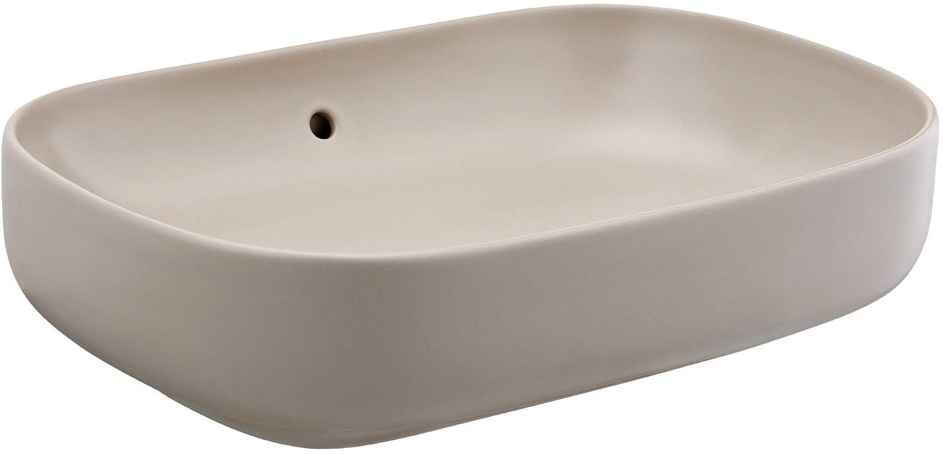 Sanindusa Sanibold umywalka 59,2x40 cm prostokątna nablatowa beż 137310274