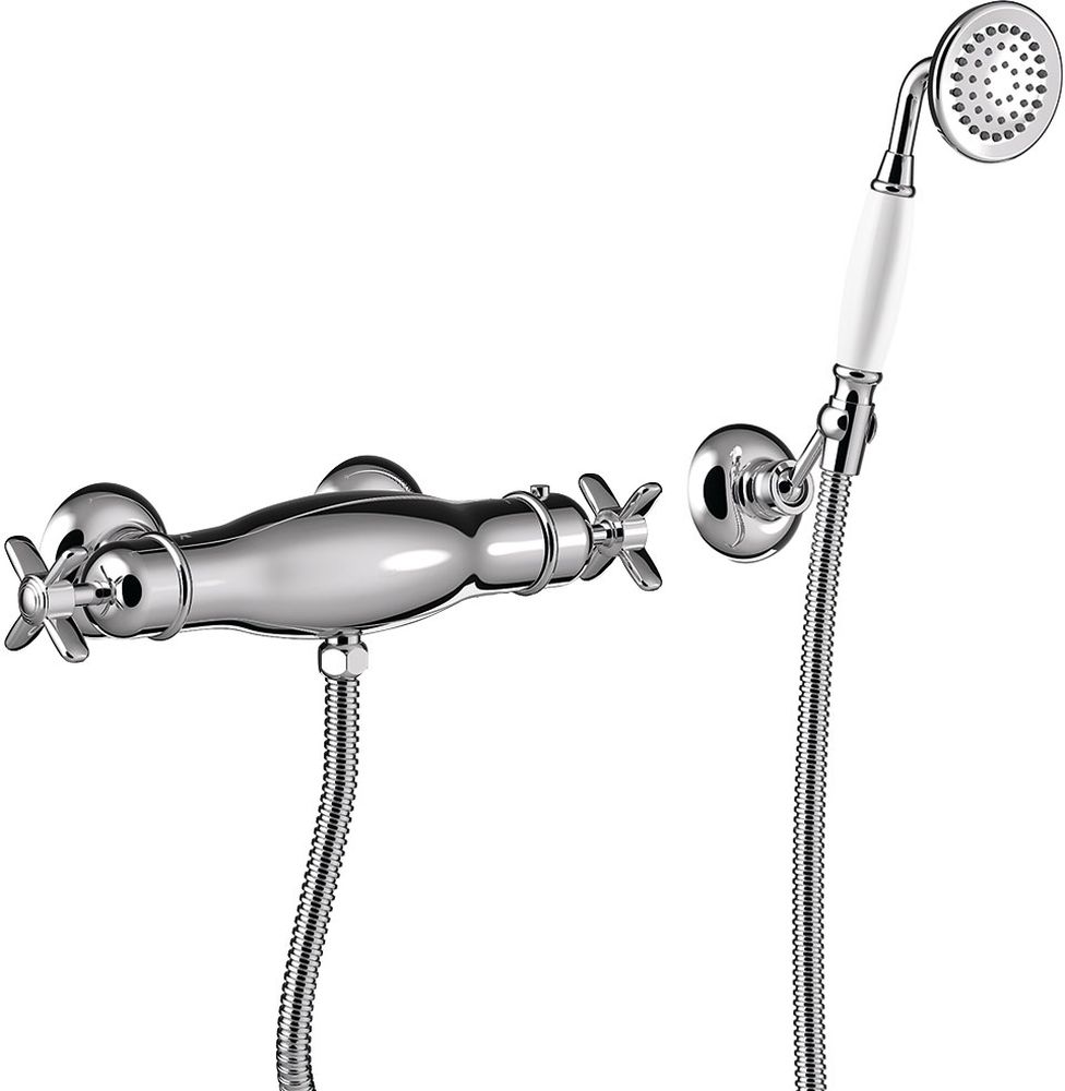 Tres Monoclasic bateria prysznicowa termostatyczna ścienna chrom 242.164.09