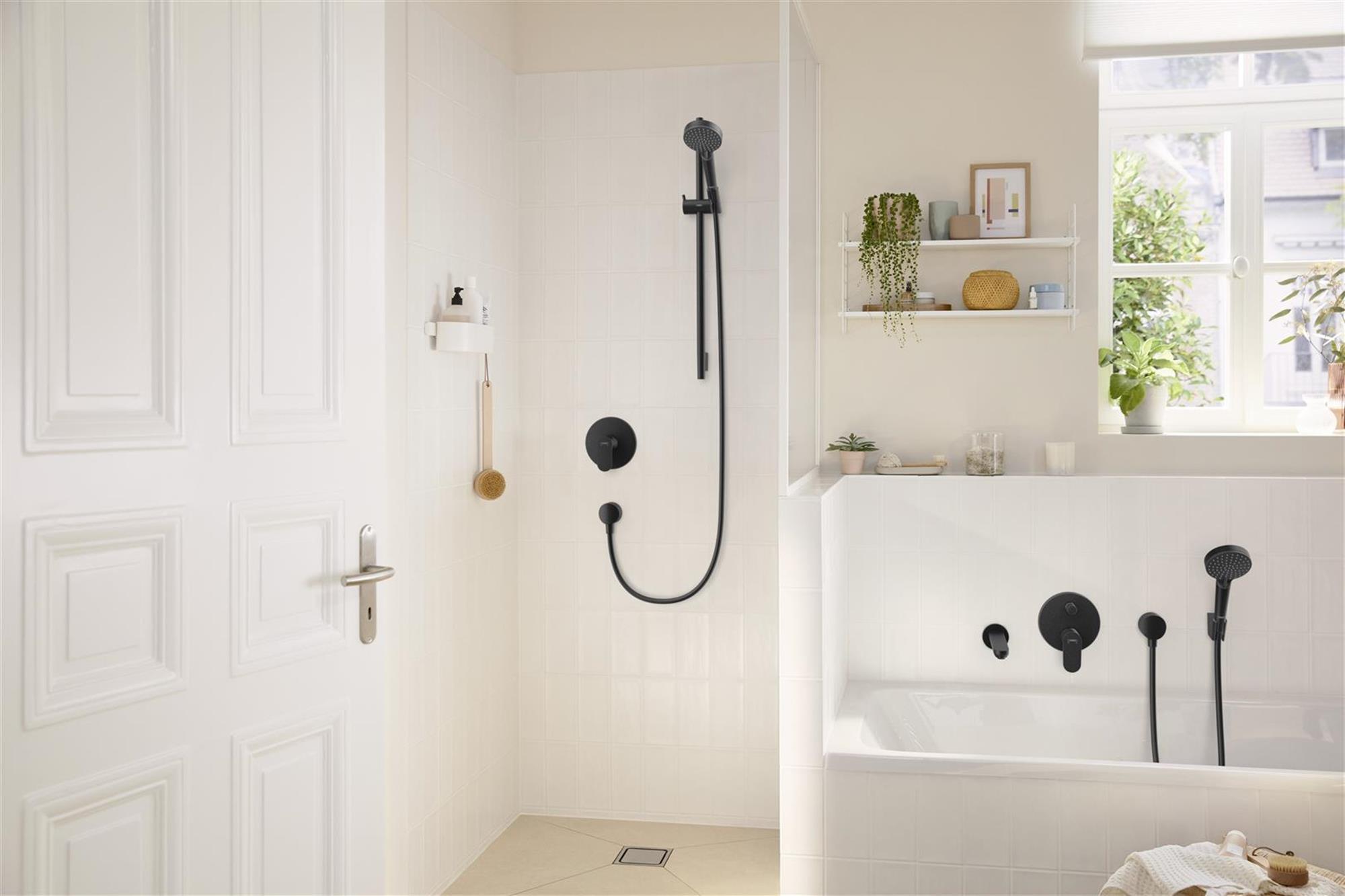 Hansgrohe Rebris S bateria prysznicowa podtynkowa czarny mat 72667670