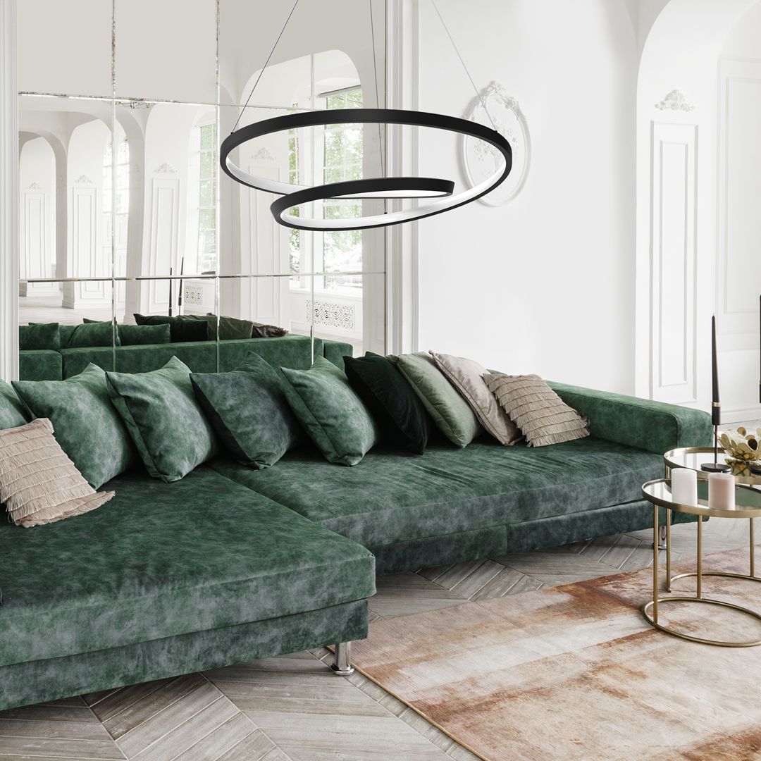 Milagro Lucero lampa wisząca 1x48W LED czarna ML7948