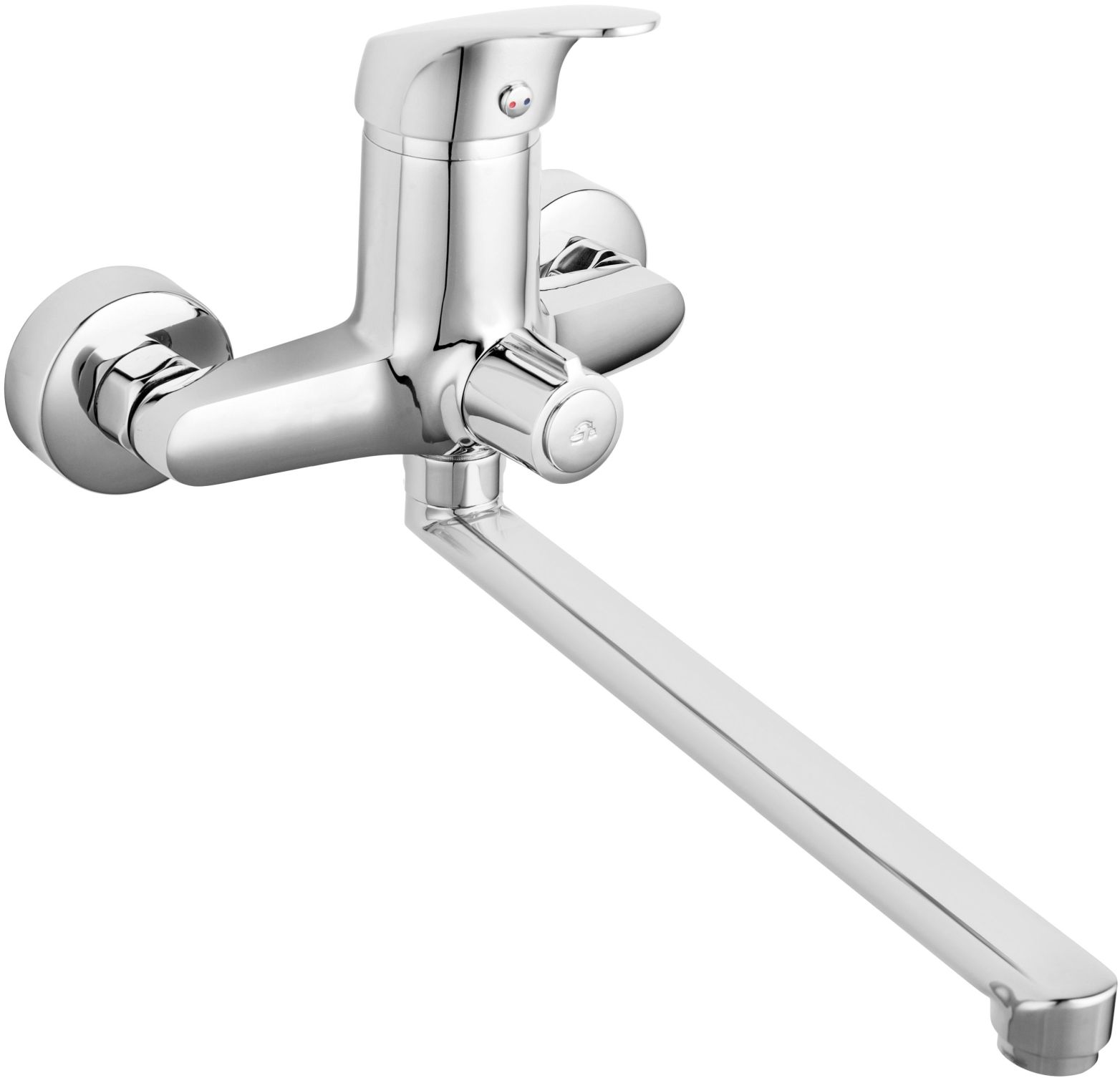 Ferro One bateria umywalkowa ścienna z przyłączem natrysku chrom BFO3A