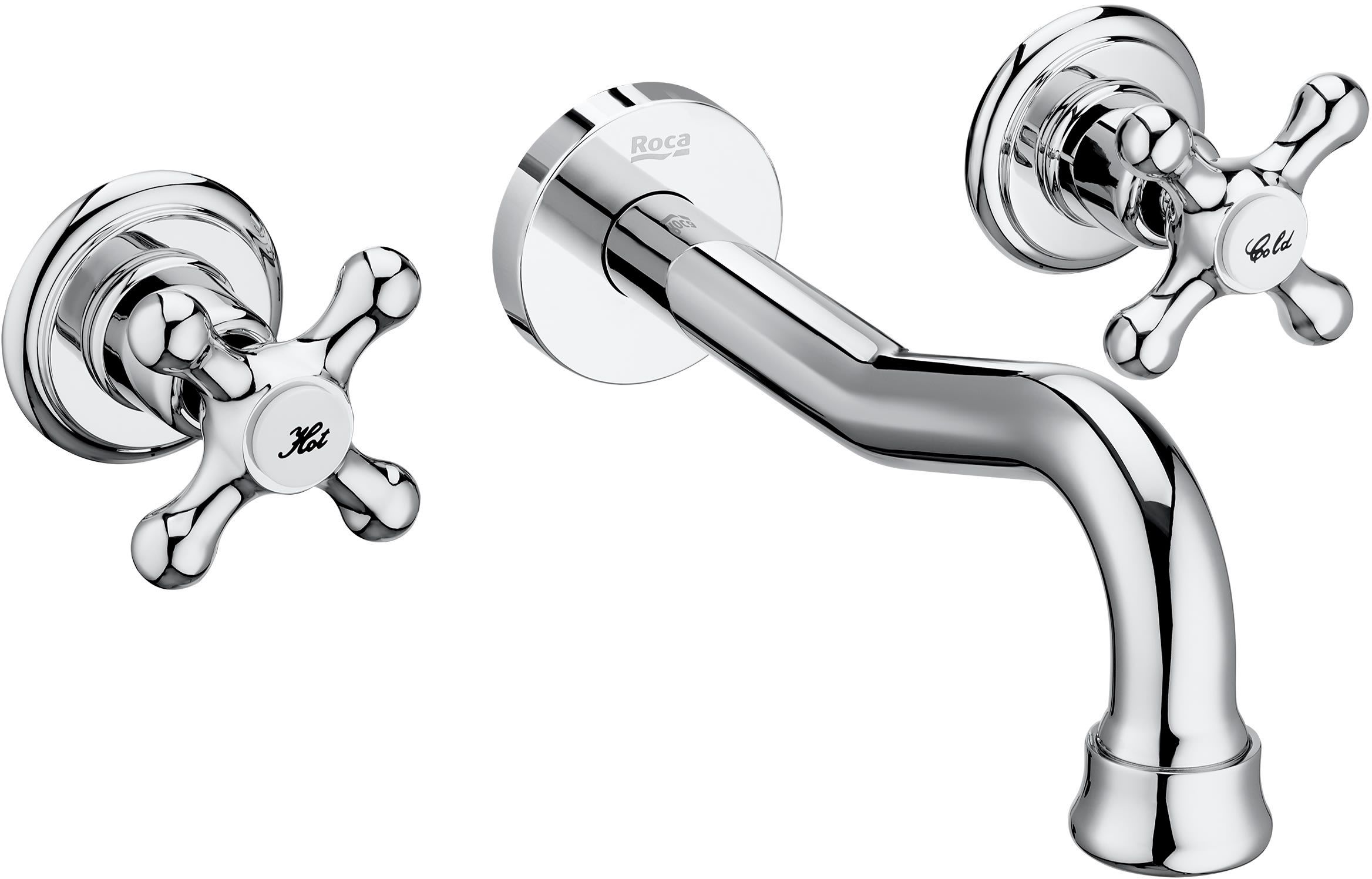 Roca Carmen bateria umywalkowa podtynkowa chrom A5A474BC00