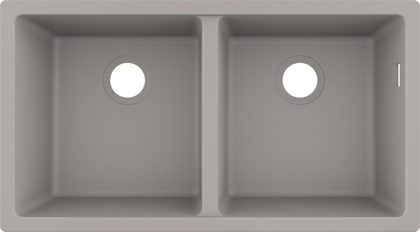 Hansgrohe S 51 zlewozmywak granitowy 82x45 cm szary beton 43434380
