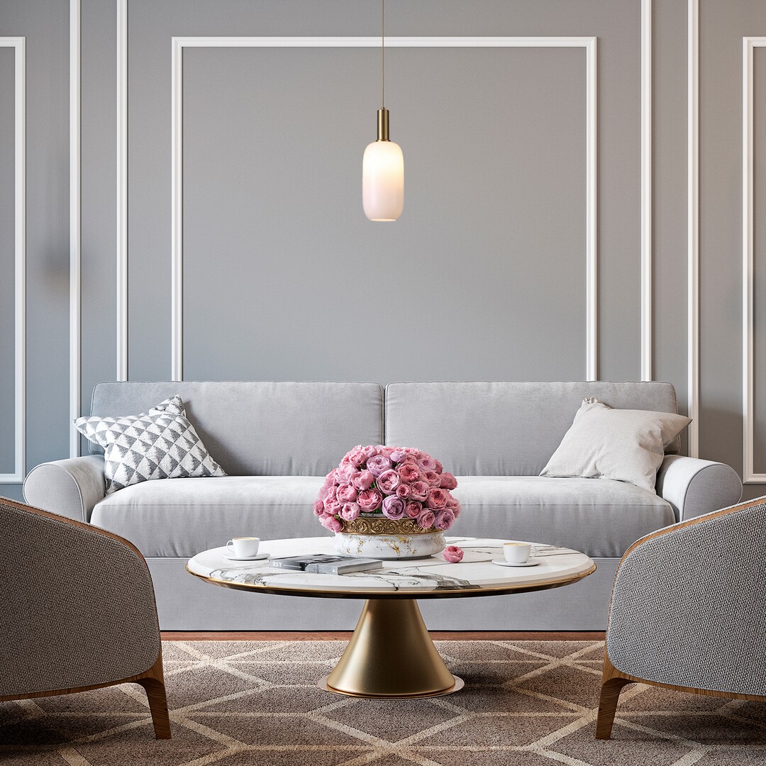 Rabalux Sinopia lampa wisząca 1x60 W złota-opal 5224 - Wysyłka w 24h