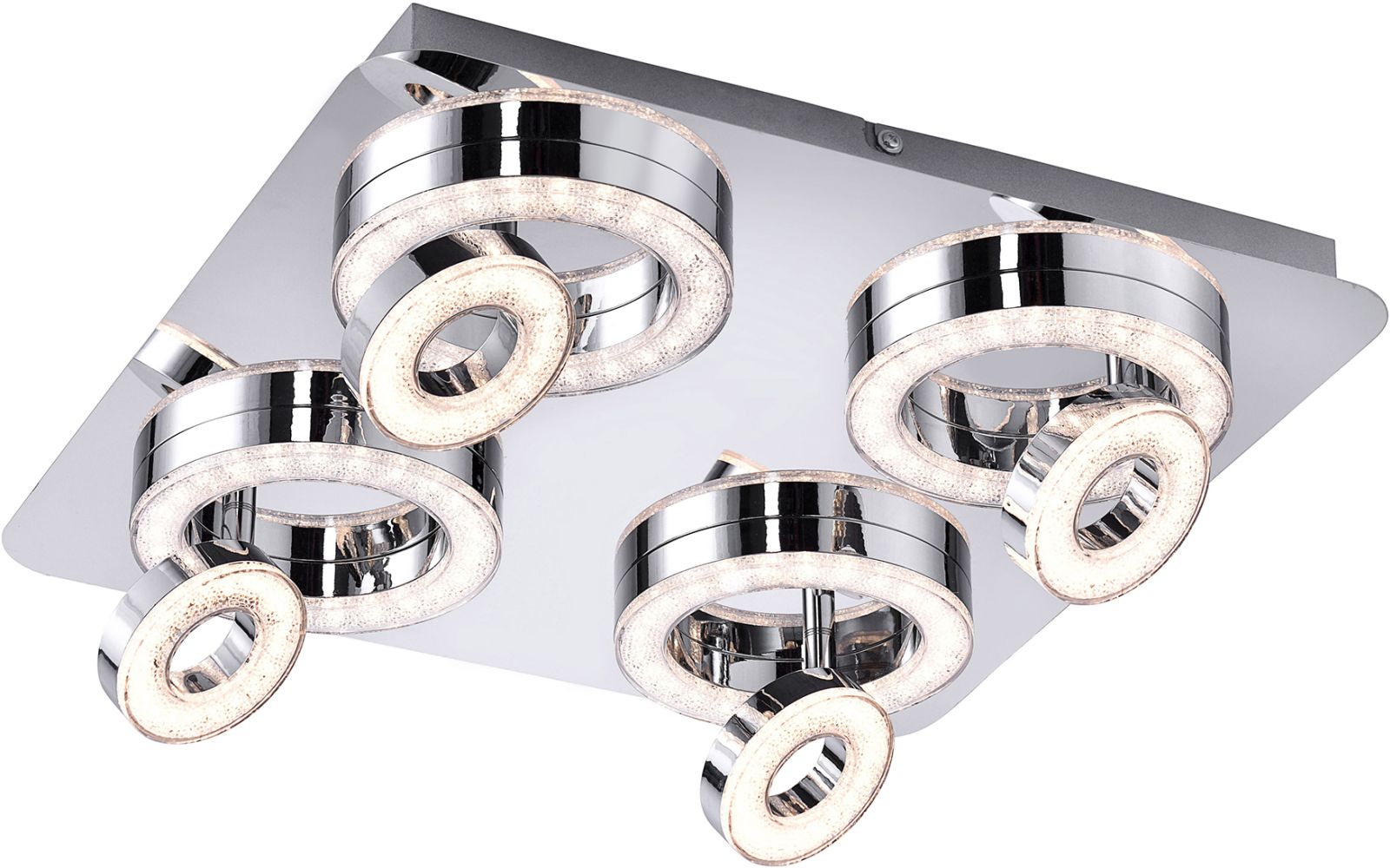 Just Light Tim lampa podsufitowa 4x2,8W+4x3,1W chrom 14522-17