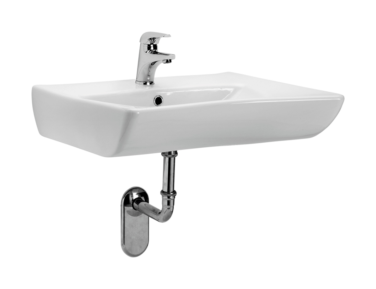 Cersanit Etiuda umywalka 66x55 cm ścienna dla niepełnosprawnych biała K11-0041 - Wysyłka w 24h