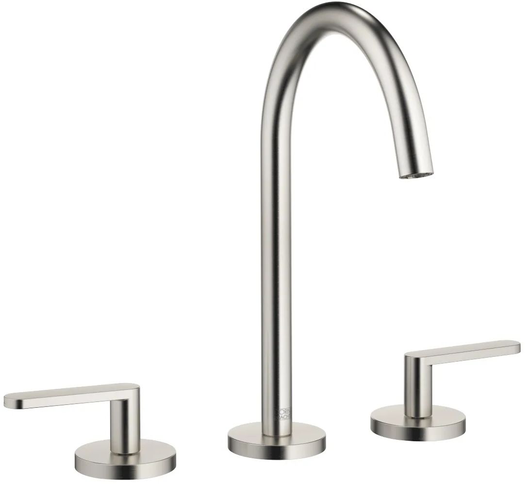 Dornbracht Meta bateria umywalkowa 3-otworowa platyna szczotkowana 20713661-06