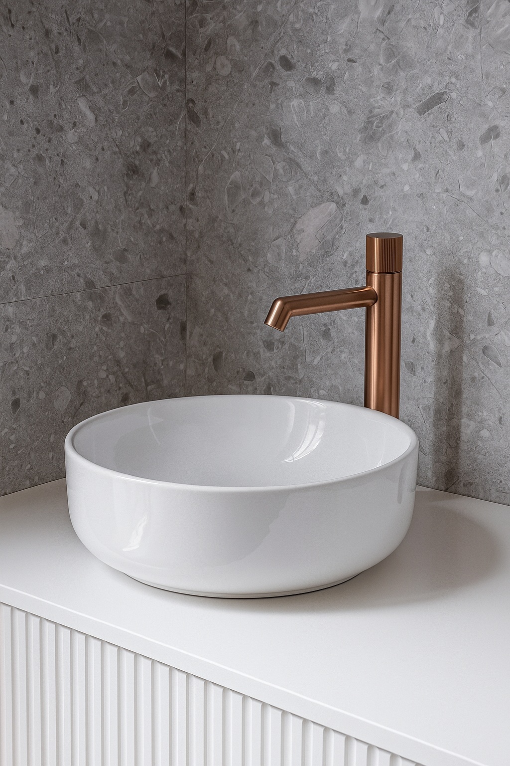 JTP Evo bateria umywalkowa stojąca brąz szczotkowany 61009BRZ