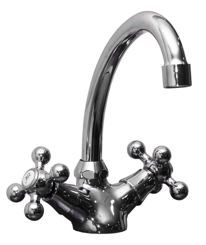 Sea-Horse Retro bateria umywalkowa stojąca chrom BJA904 - Wysyłka w 24h