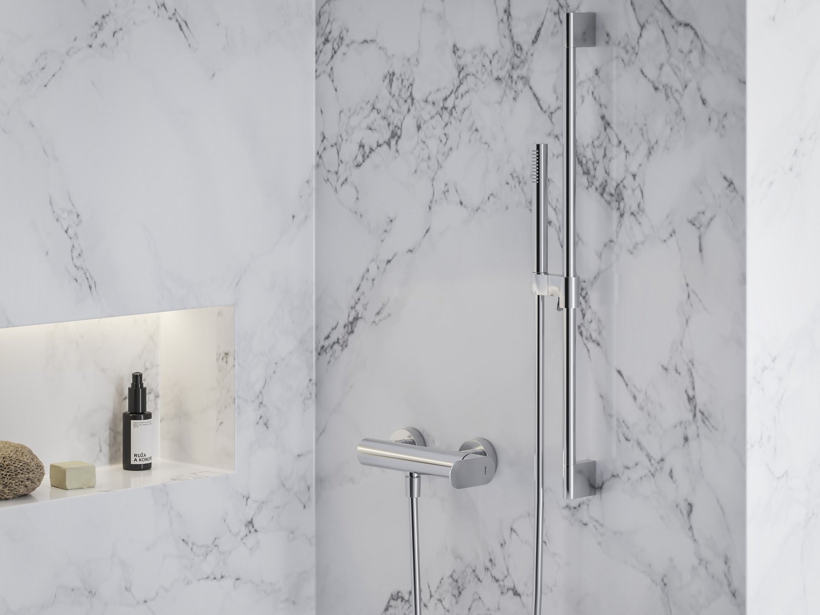 Ravak Eleganta bateria prysznicowa ścienna chrom X070214