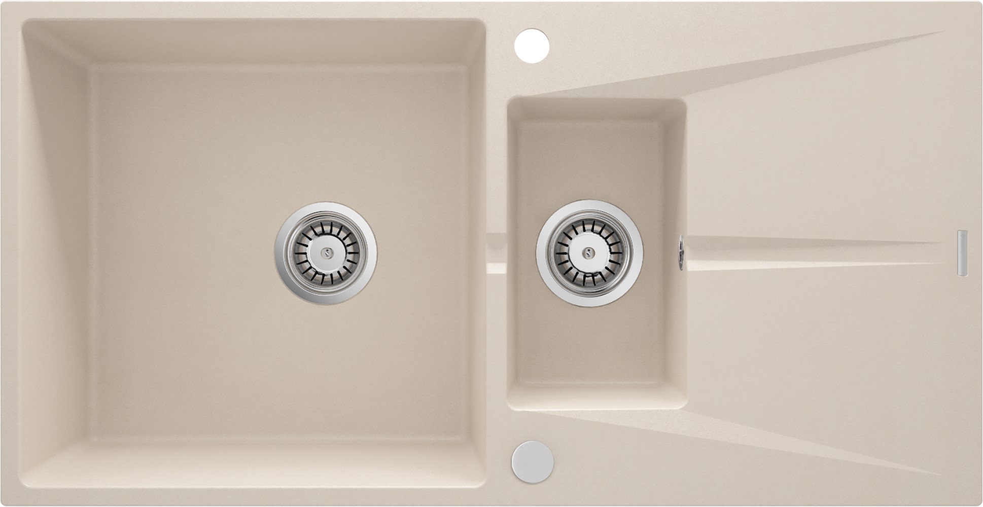 Deante Corio zlewozmywak granitowy 97x50 cm beżowy ZRC_5513 - Wysyłka w 24h