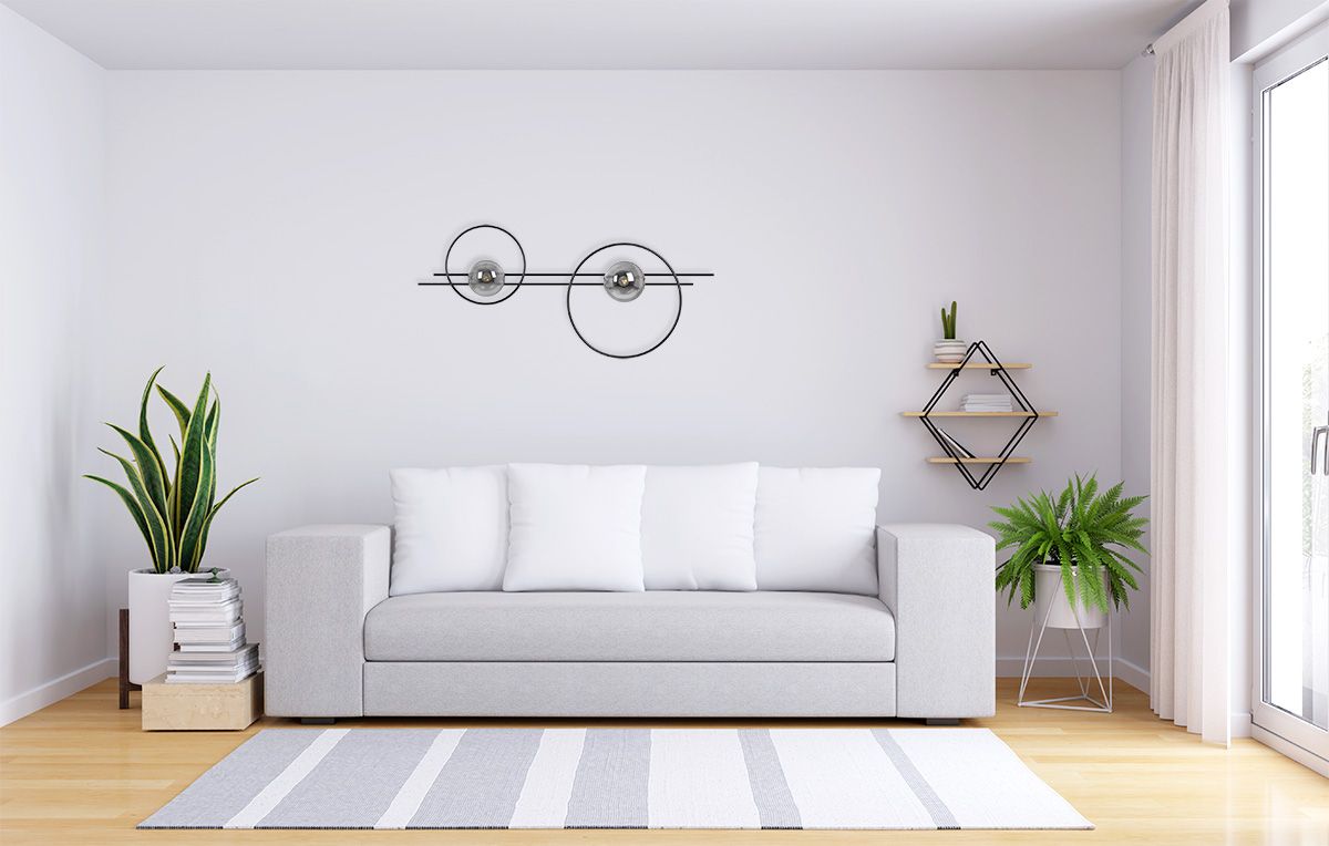 Kaja Astra kinkiet 2x40 W czarny K-5342