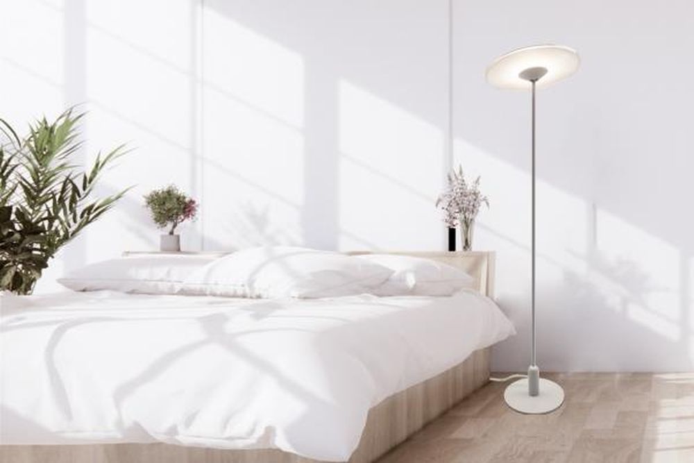 Altavola Design Vinyl lampa stojąca 1x12 W biała LA080/F