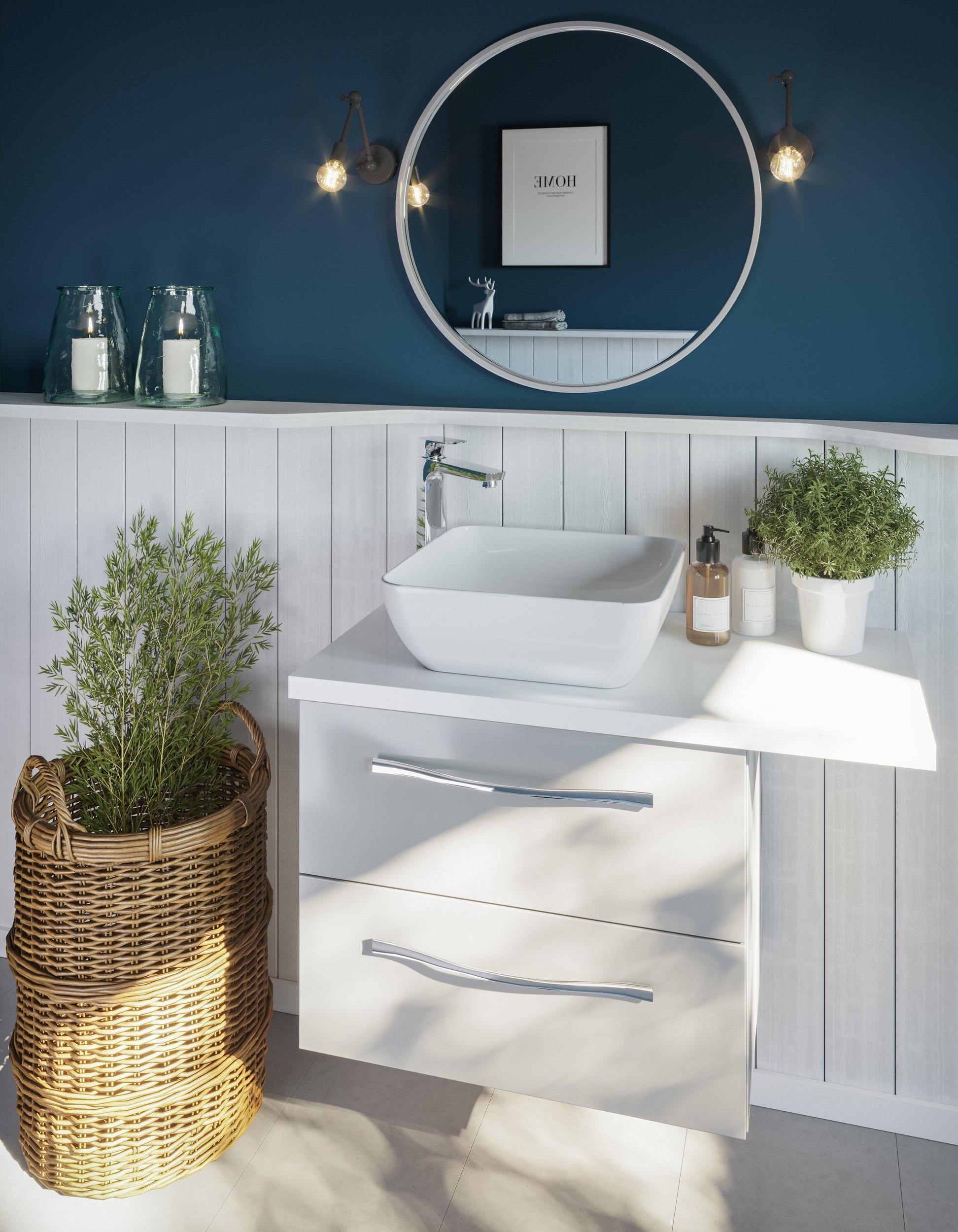 KFA Armatura Mokait bateria umywalkowa stojąca wysoka chrom 5532-612-00